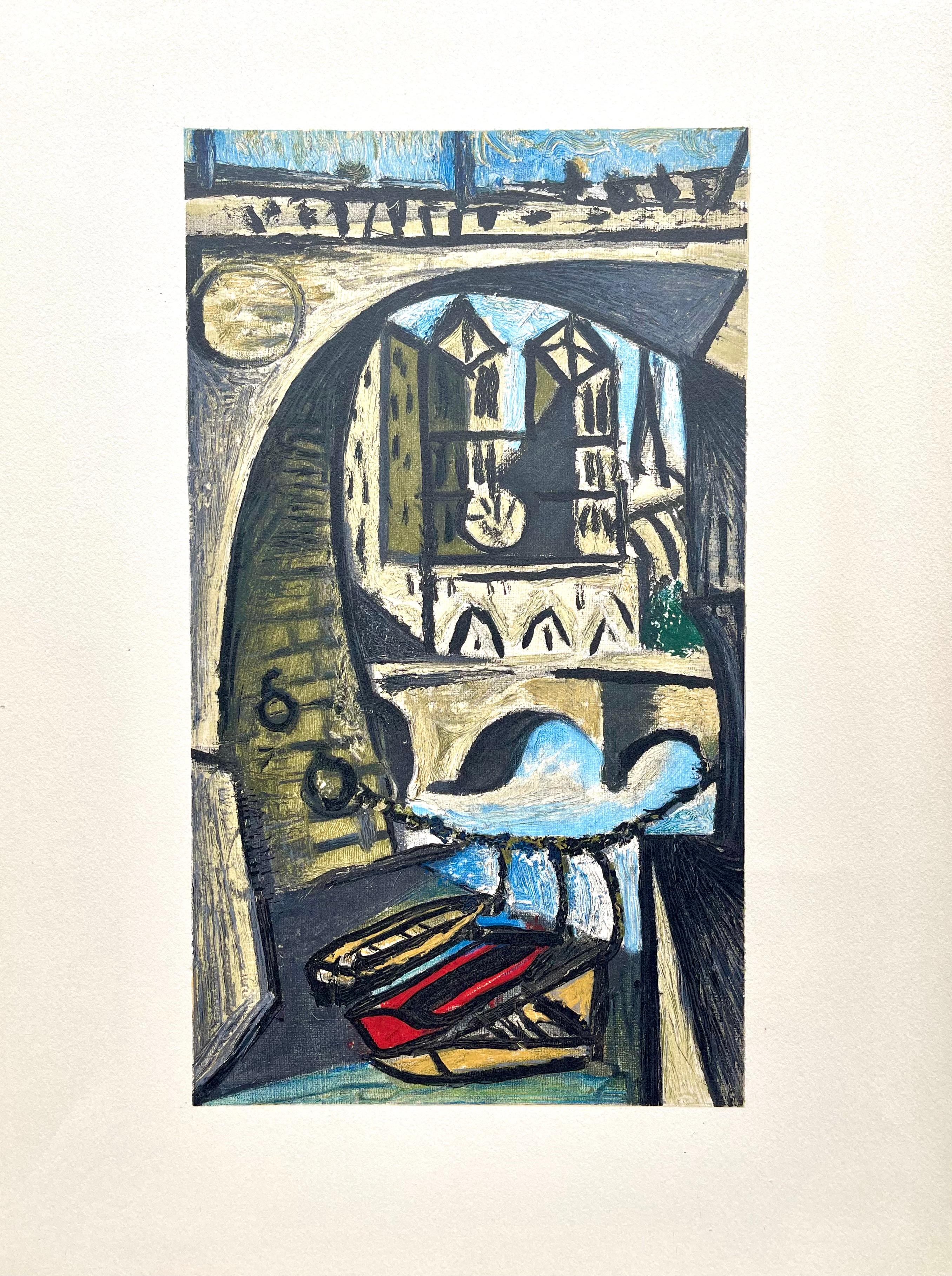 Lithograph on vélin d'Arches à la forme savoir paper. Unsigned and unnumbered, as issued. Good condition. Notes: From the volume, Dans l'Atelier de Picasso, 1957. Published by Fernand Mourlot, Paris; printed by Mourlot Frères, Paris, March, 1957.