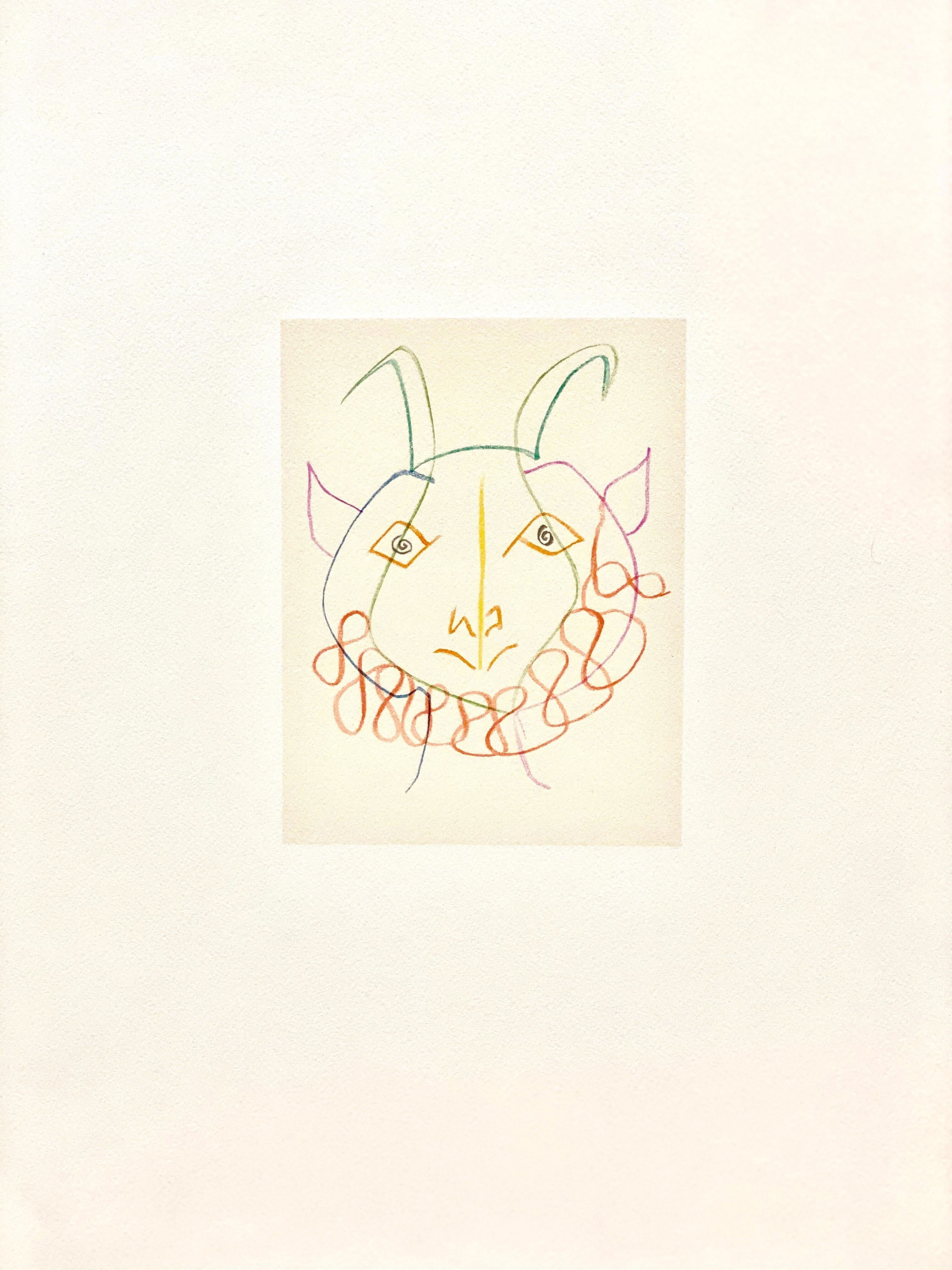Lithograph on vélin d'Arches à la forme savoir paper. Unsigned and unnumbered, as issued. Good condition. Notes: From the volume, Dans l'Atelier de Picasso, 1957. Published by Fernand Mourlot, Paris; printed by Mourlot Frères, Paris, March, 1957.