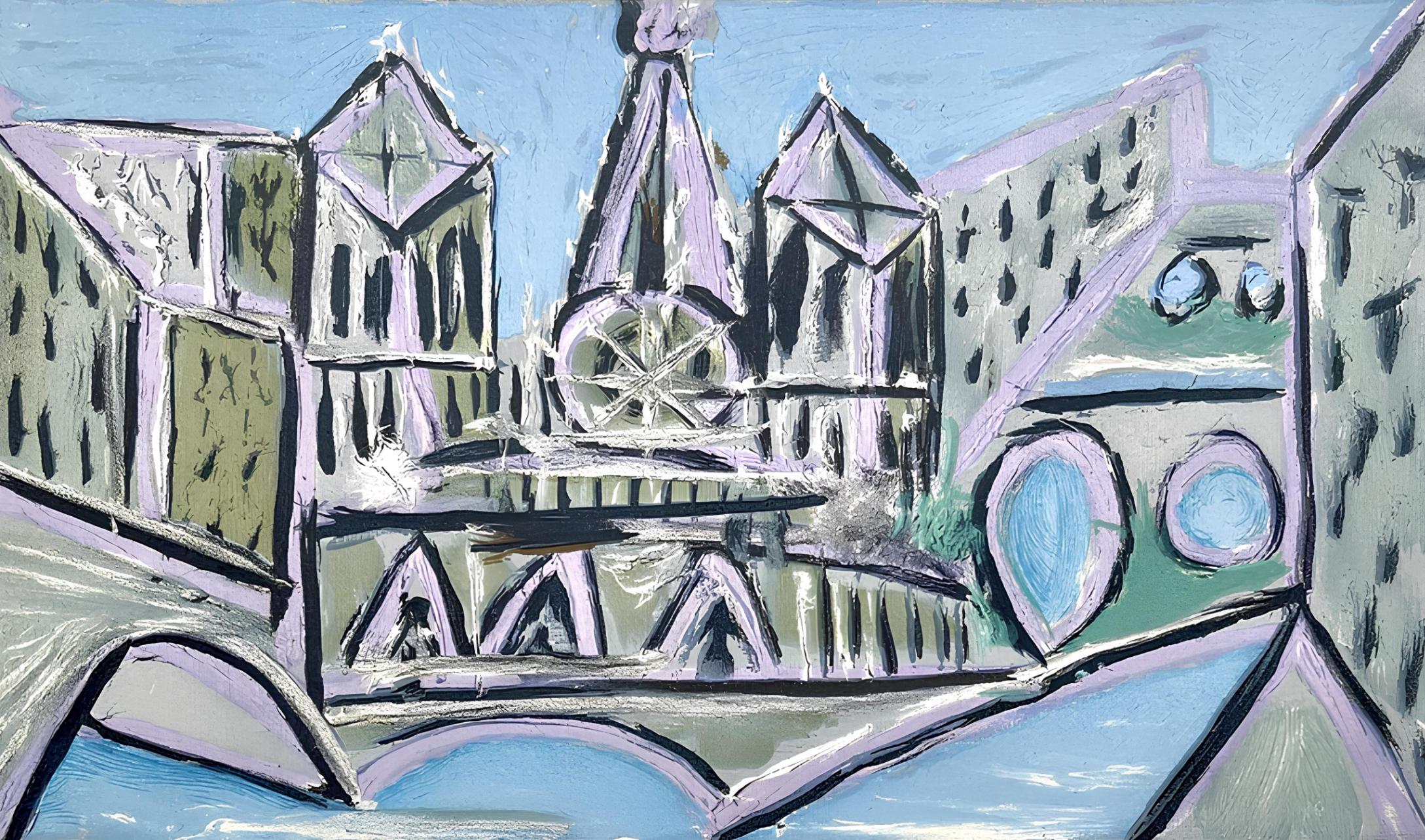 Pablo Picasso Figurative Print - Picasso, Composition (Cramer 88), Dans l'Atelier de Picasso (after)