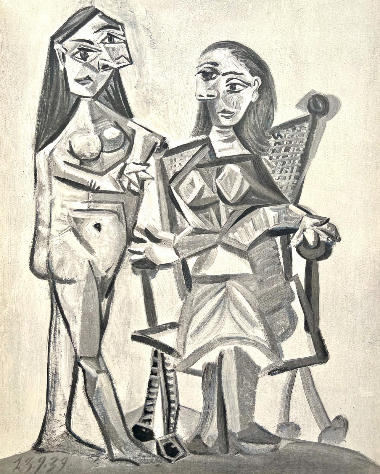 Pablo Picasso Figurative Print - Picasso, Composition (Cramer 88), Dans l'Atelier de Picasso (after)