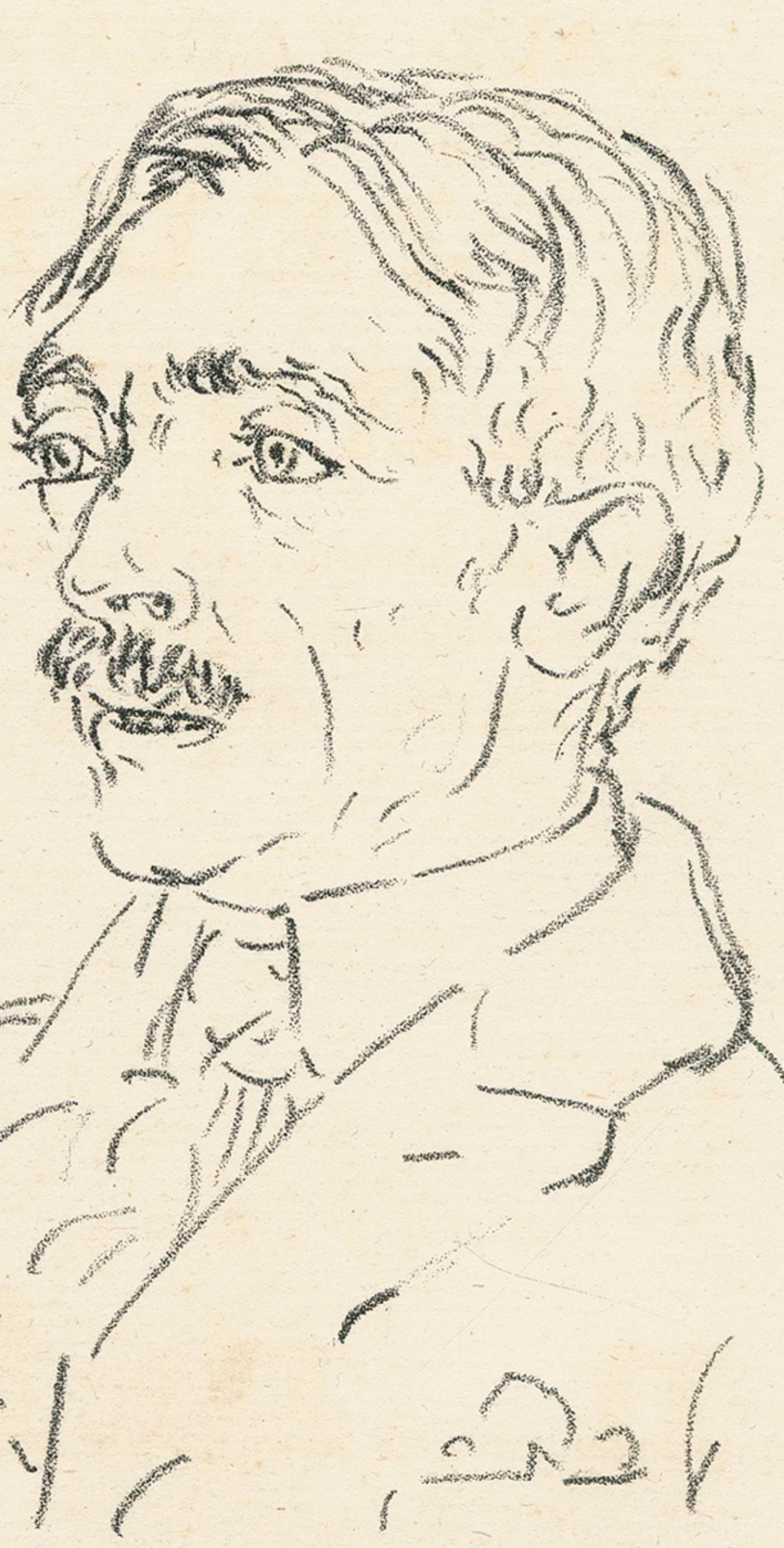 Picasso, Komposition (Cramer 9; Mourlot 4), La Jeune Parque (nach) – Print von Pablo Picasso