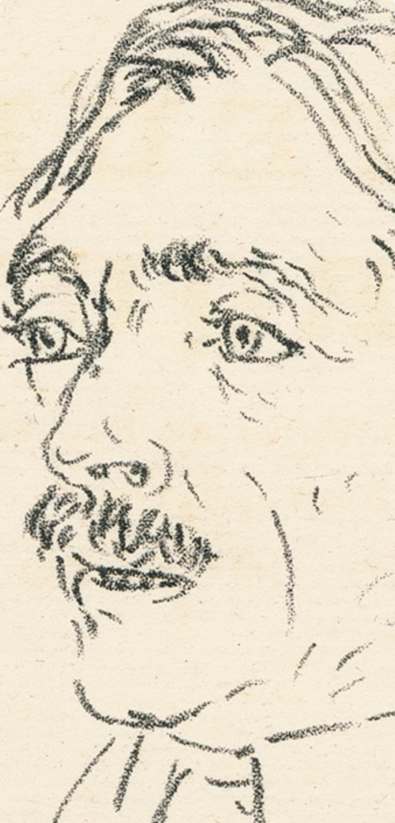 Picasso, Komposition (Cramer 9; Mourlot 4), La Jeune Parque (nach) (Moderne), Print, von Pablo Picasso