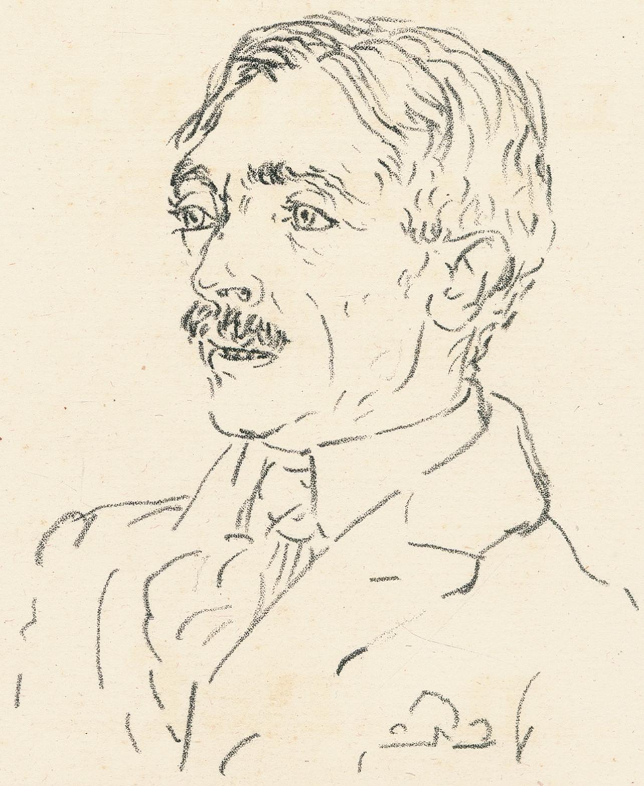 Pablo Picasso Portrait Print – Picasso, Komposition (Cramer 9; Mourlot 4), La Jeune Parque (nach)