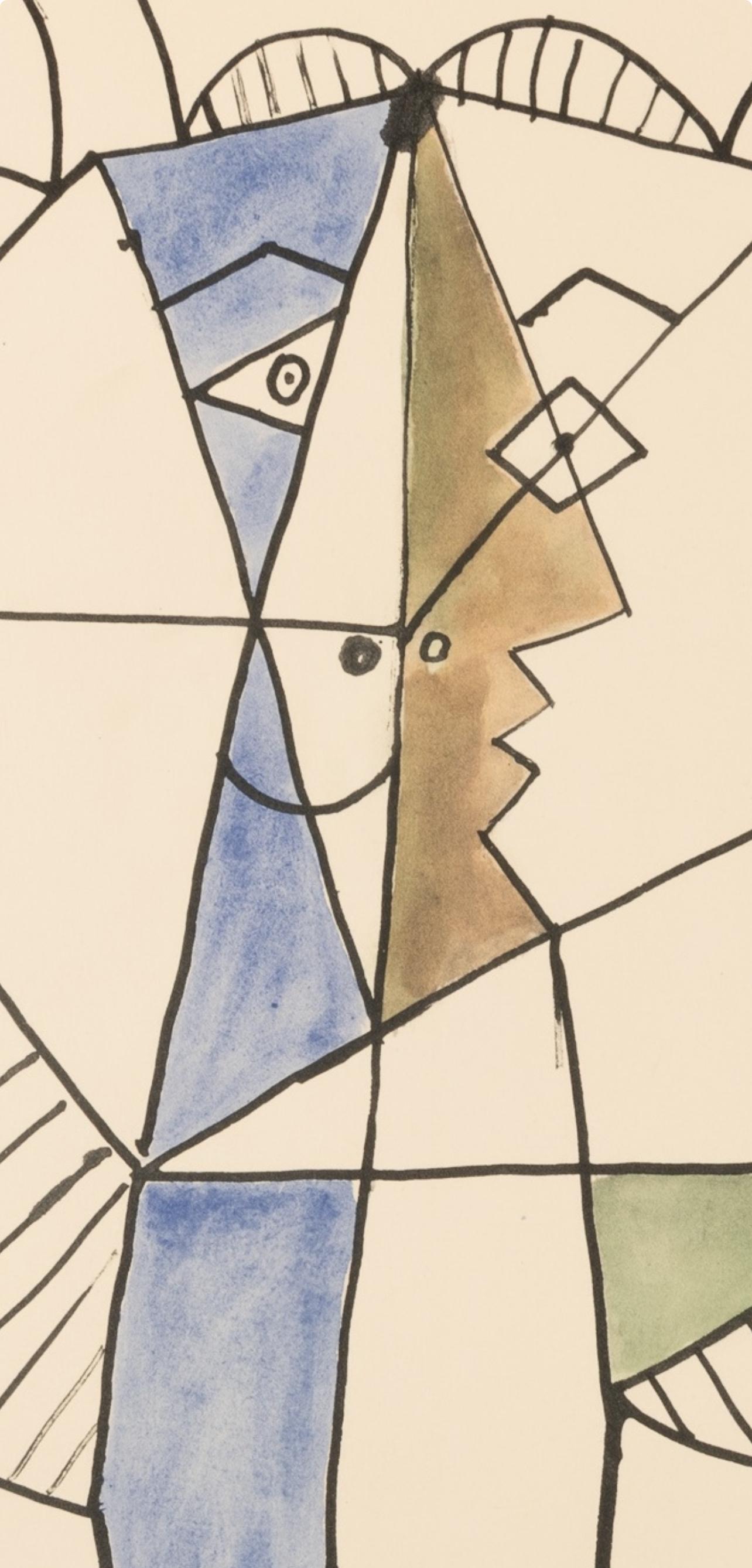 Picasso, Composition, Faunes et Flore d'Antibes (after) - Print by Pablo Picasso