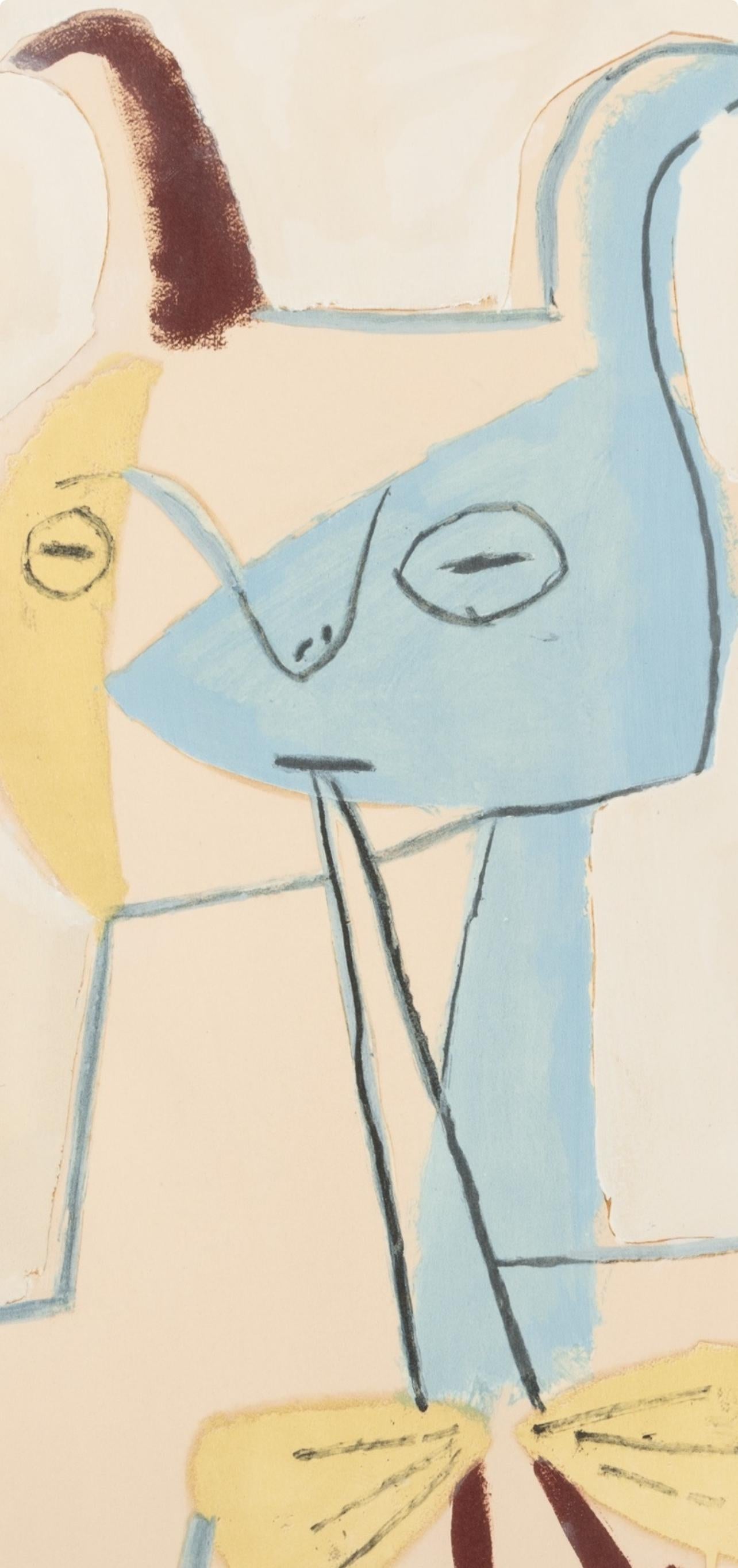Picasso, Composition, Faunes et Flore d'Antibes (après) - Print de Pablo Picasso
