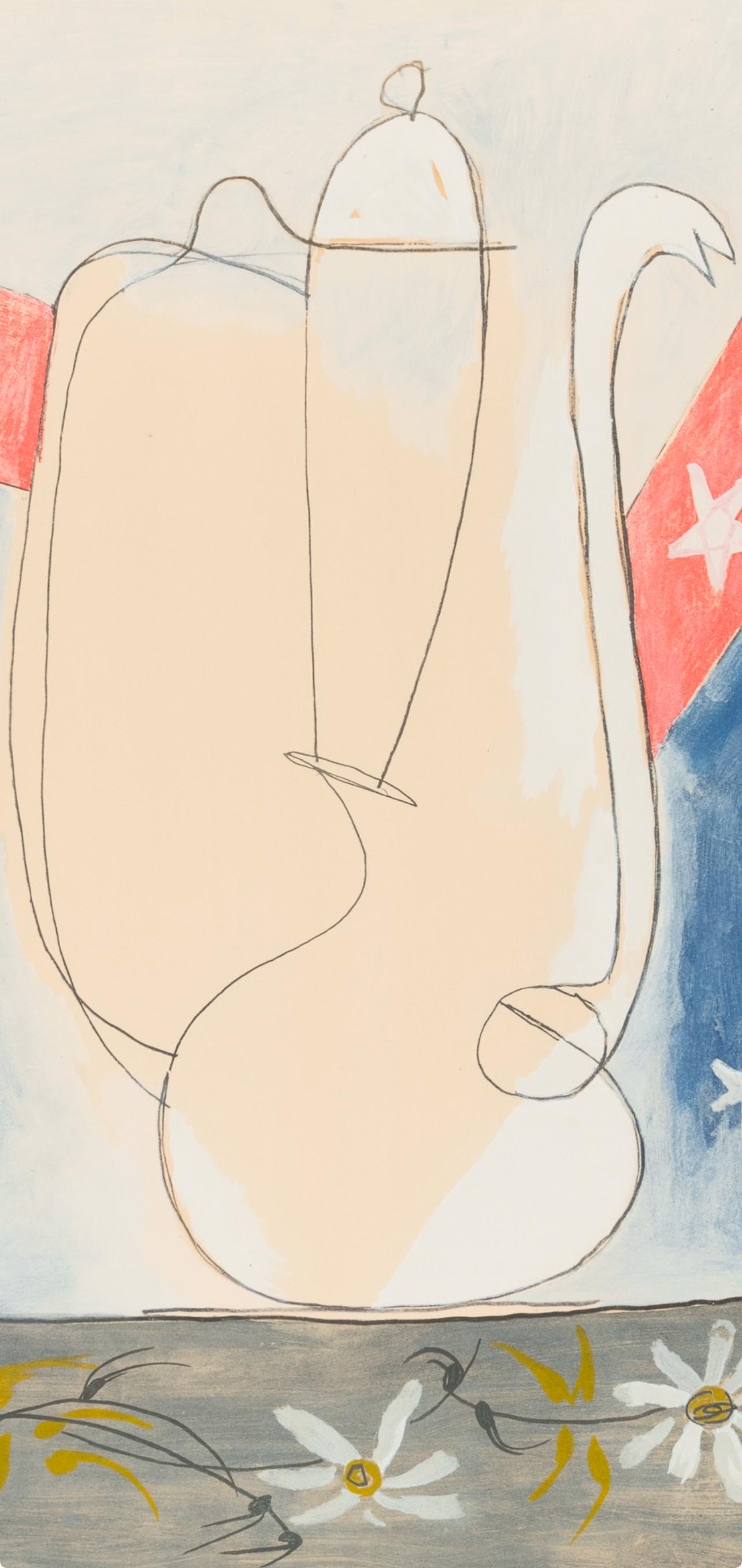 Picasso, Composition, Faunes et Flore d'Antibes (après) - Print de Pablo Picasso