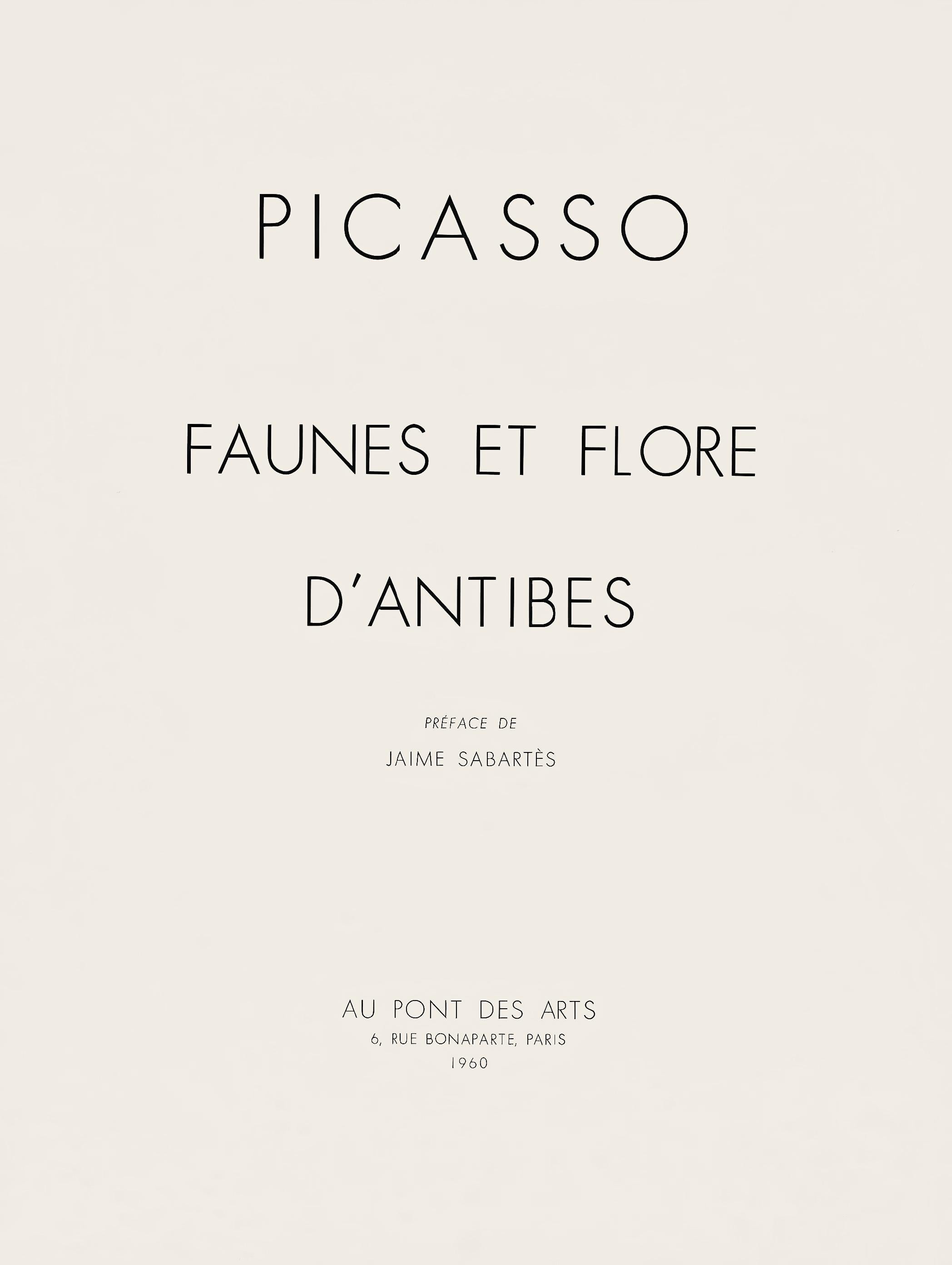 Picasso, Composition, Faunes et Flore d'Antibes (after) For Sale 1