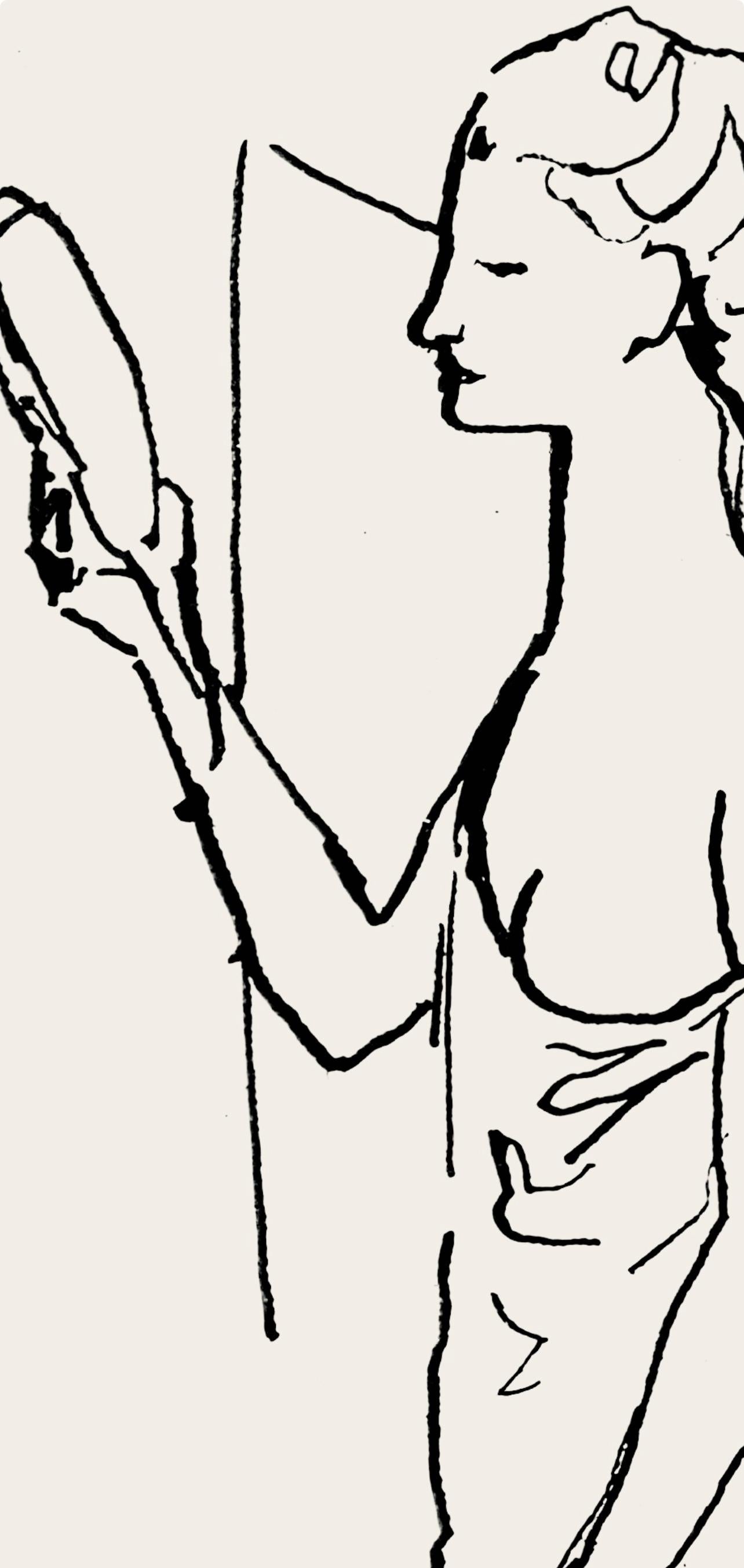 Picasso, Composition (Hodorisch B2), Le manuscrit trouvé dans un chapeau (after) - Modern Print by Pablo Picasso