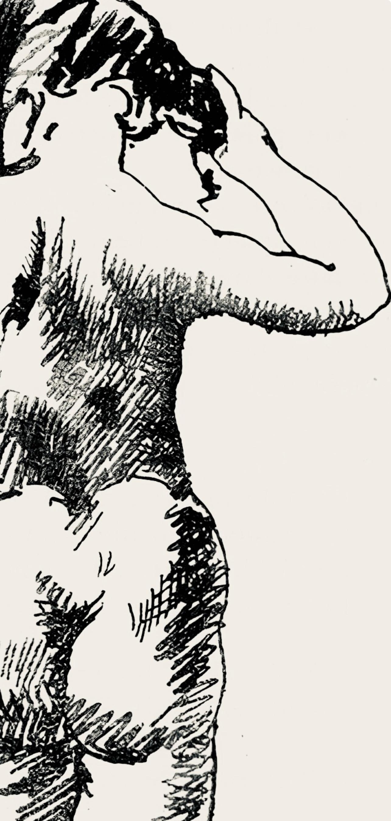 Picasso, Composition (Hodorisch B2), Le manuscrit trouvé dans un chapeau (after) - Modern Print by Pablo Picasso