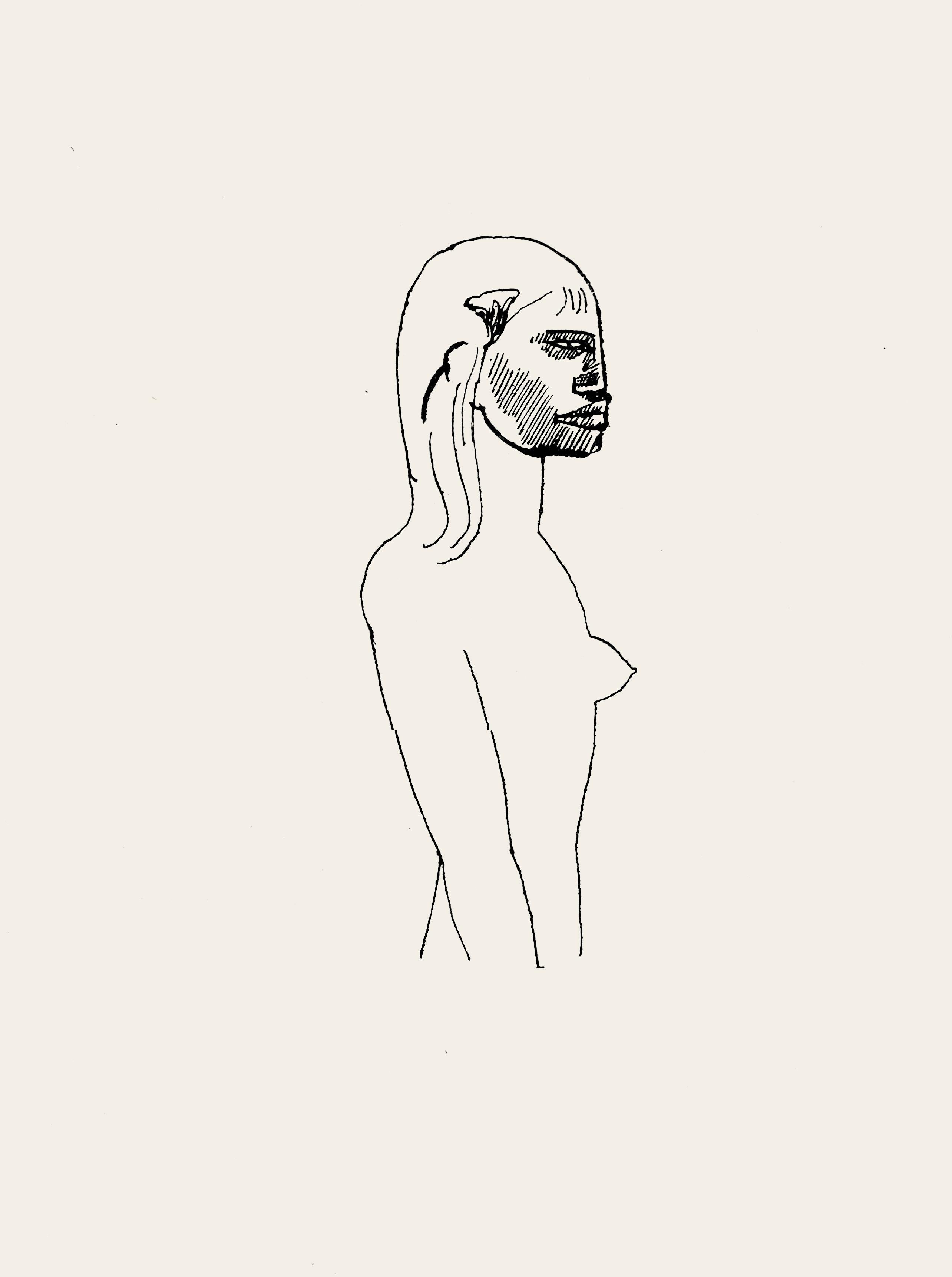 Picasso, Composition (Hodorisch B2), Le manuscrit trouvé dans un chapeau (d'après) - Moderne Print par Pablo Picasso