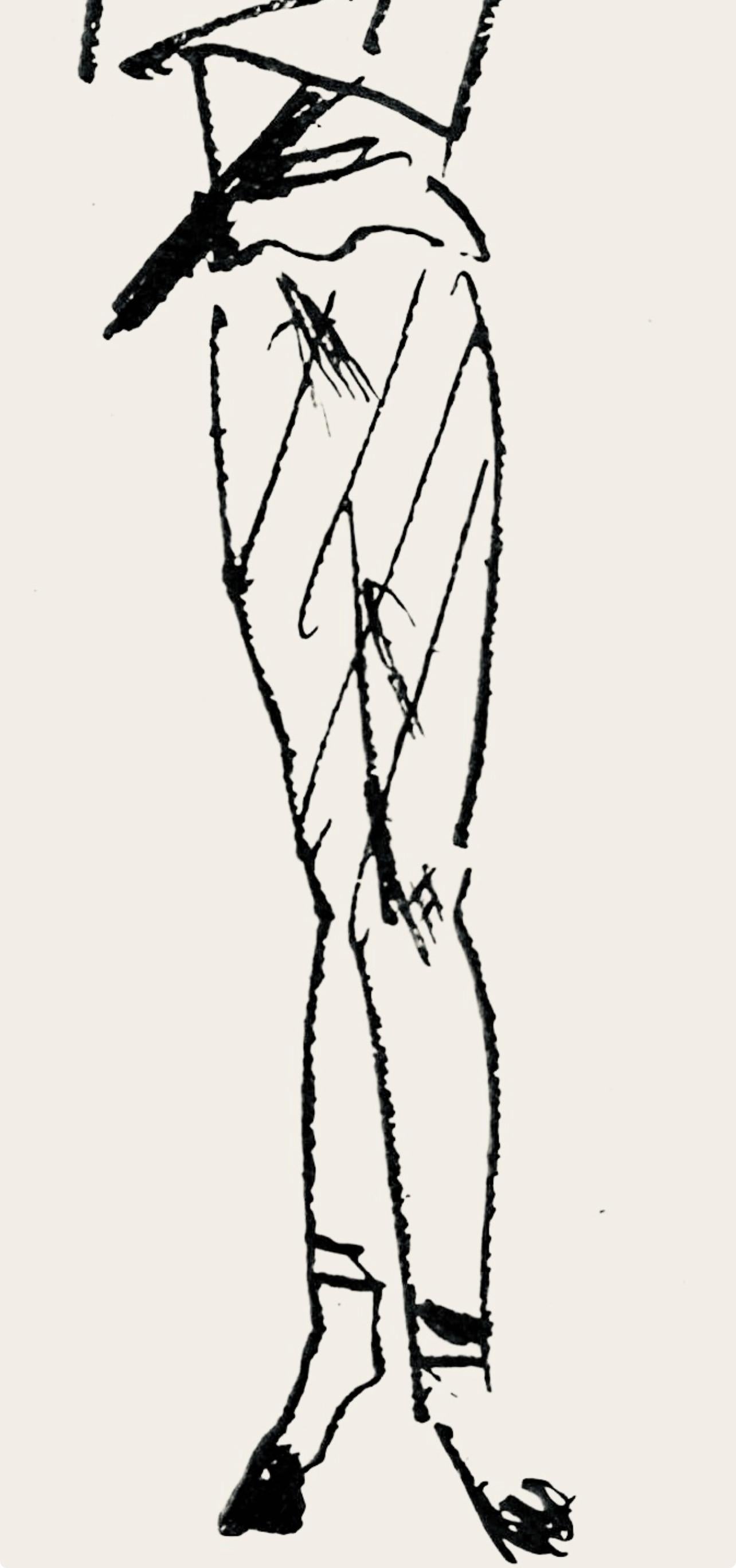 Picasso, Composition (Hodorisch B2), Le manuscrit trouvé dans un chapeau (d'après) - Moderne Print par Pablo Picasso