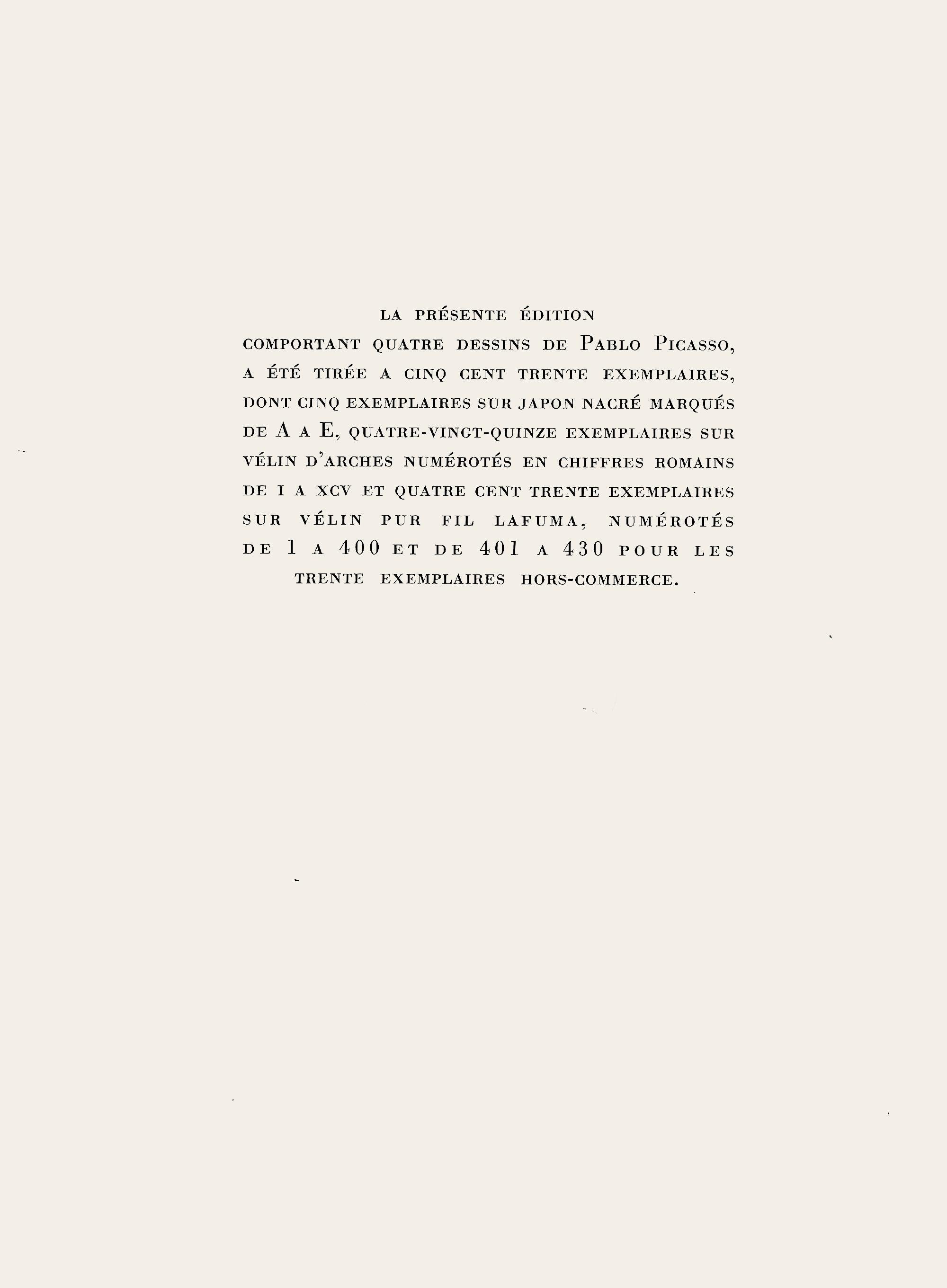 Picasso, Composition (Horodisch B19), Mystification (after) For Sale 1