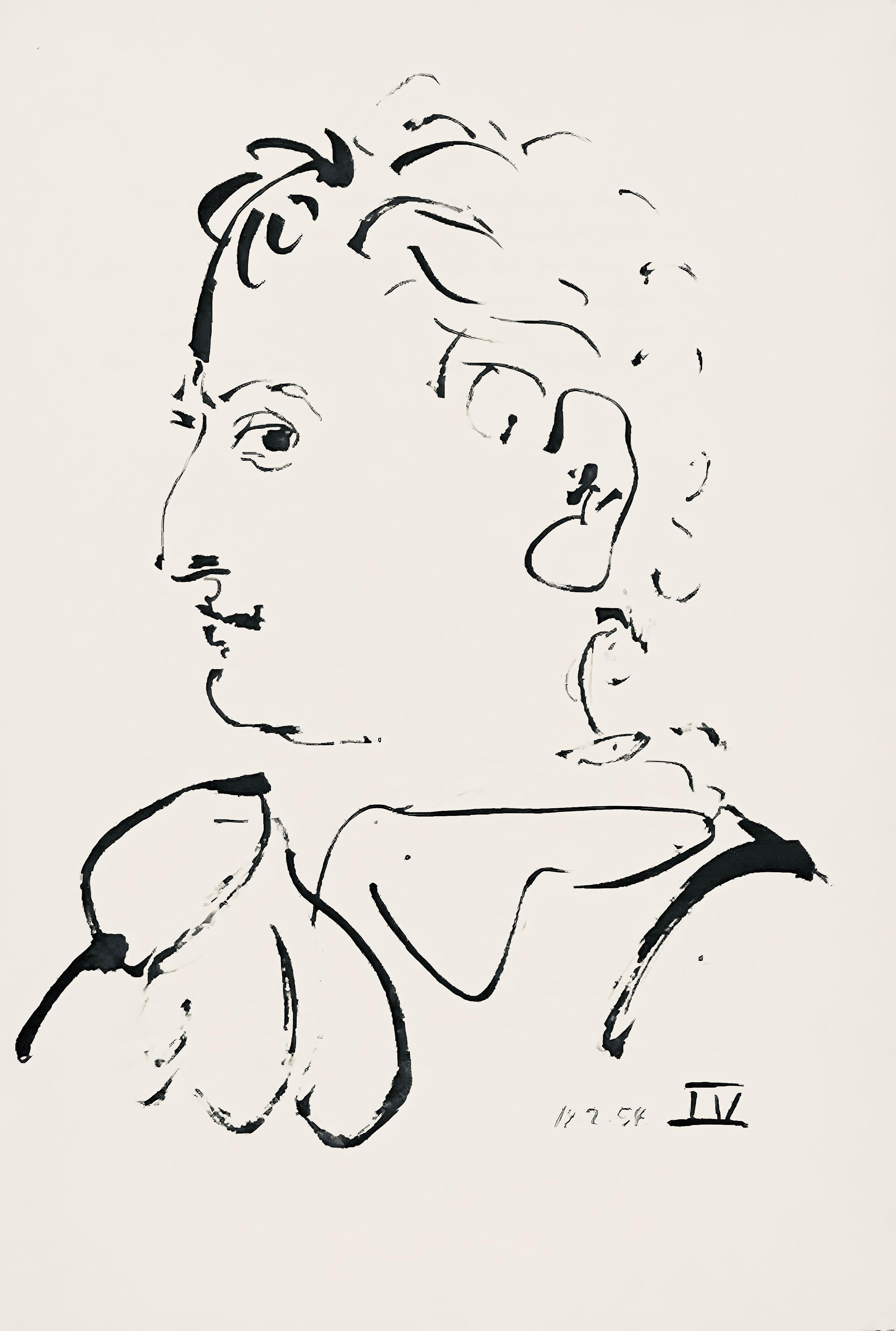 Pablo Picasso Figurative Print - Picasso, Composition (Horodisch B19), Mystification (after)