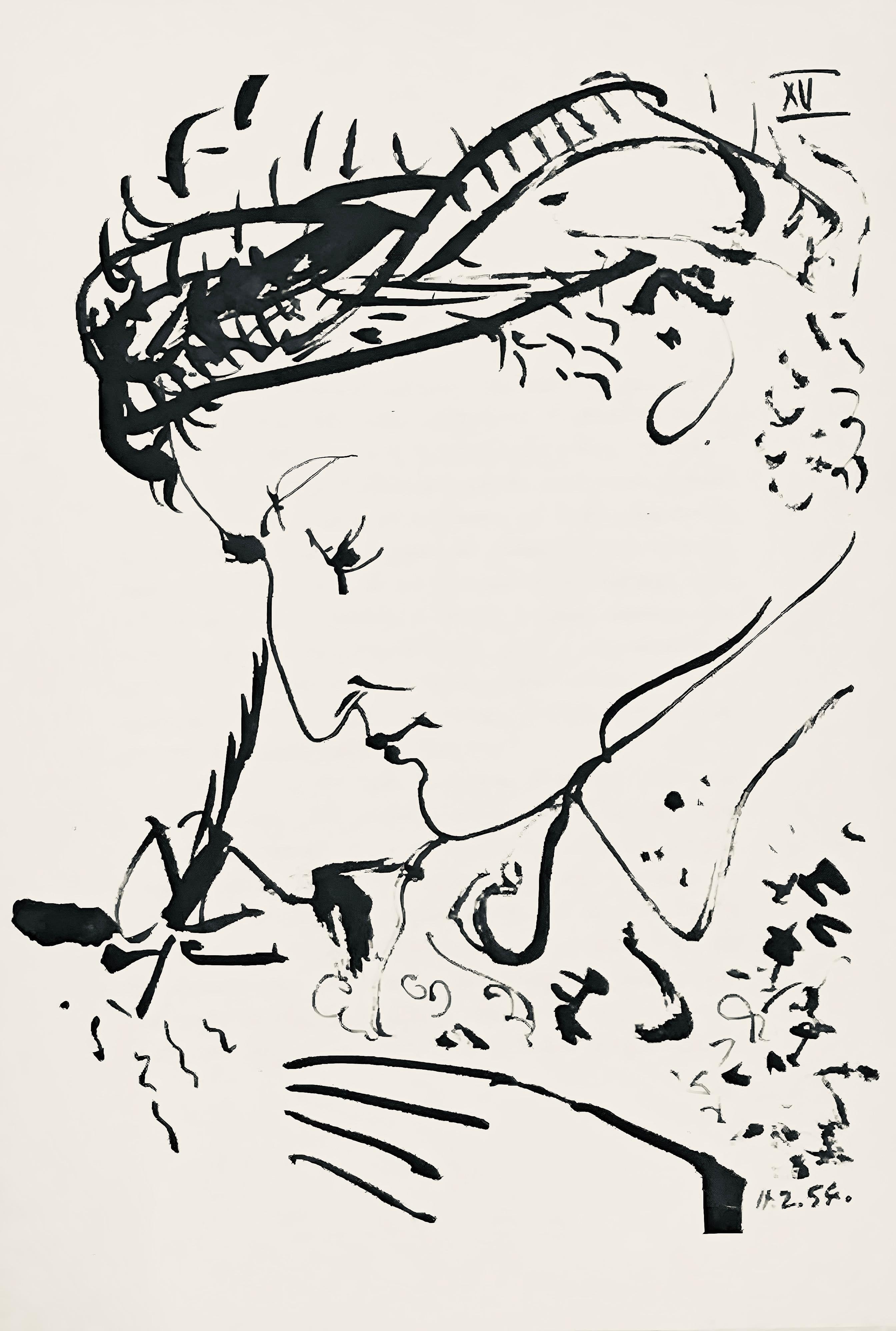 Pablo Picasso Landscape Print - Picasso, Composition (Horodisch B19), Mystification (after)