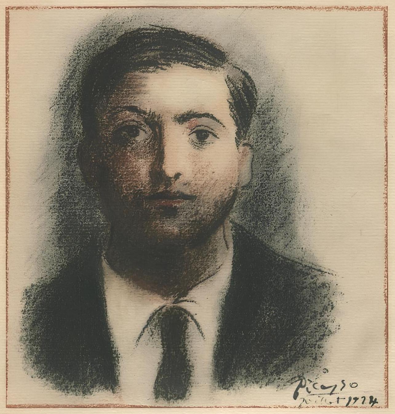 Pablo Picasso Portrait Print – Picasso, Komposition (Horodisch C16), Sources du vent 1915-1929 (nach)