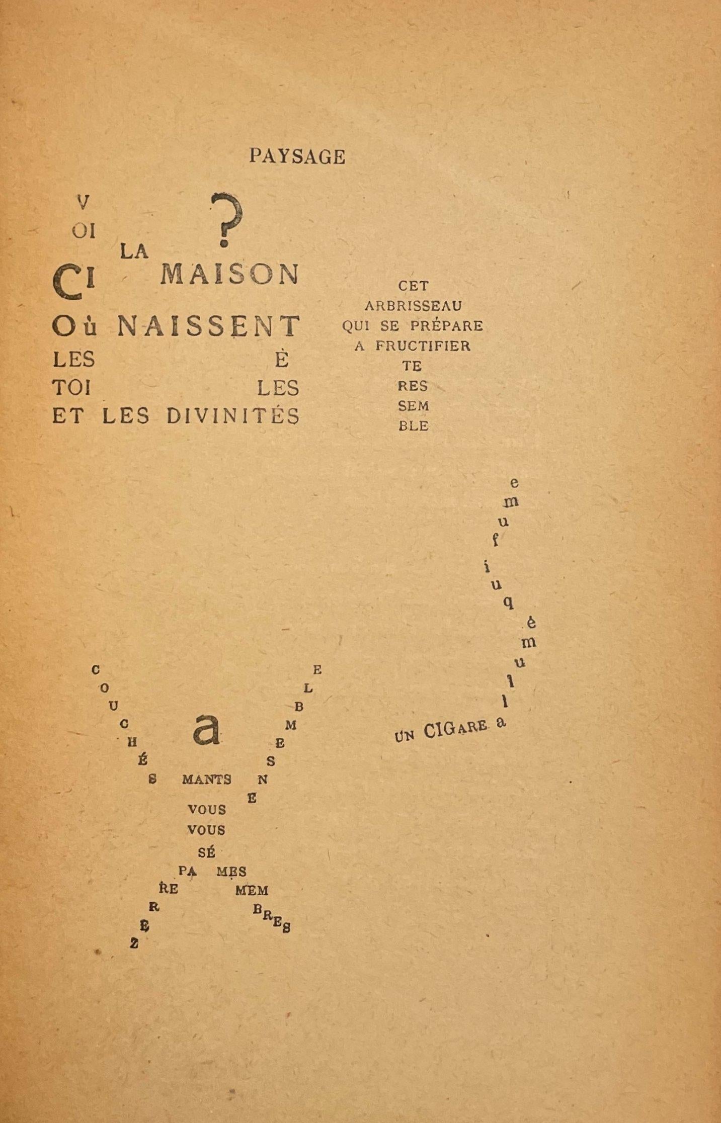 Picasso, Composition (Horodisch C2), Calligrammes (after) For Sale 1