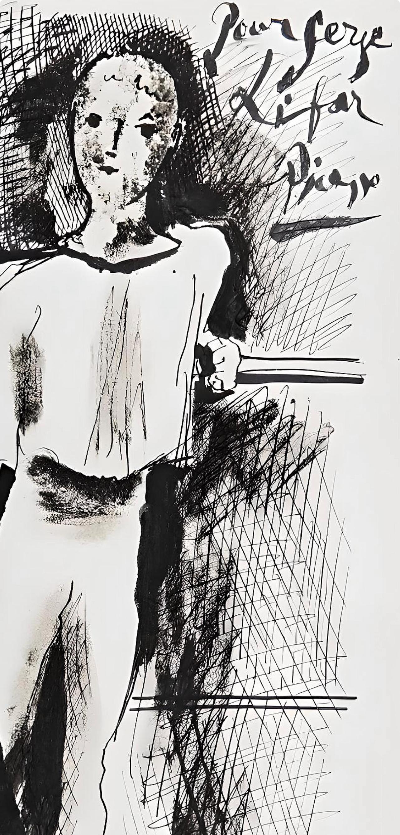 Picasso, Composition (Horodisch D10), Serge Lifar, Destin d'un danseur (after) - Modern Print by Pablo Picasso