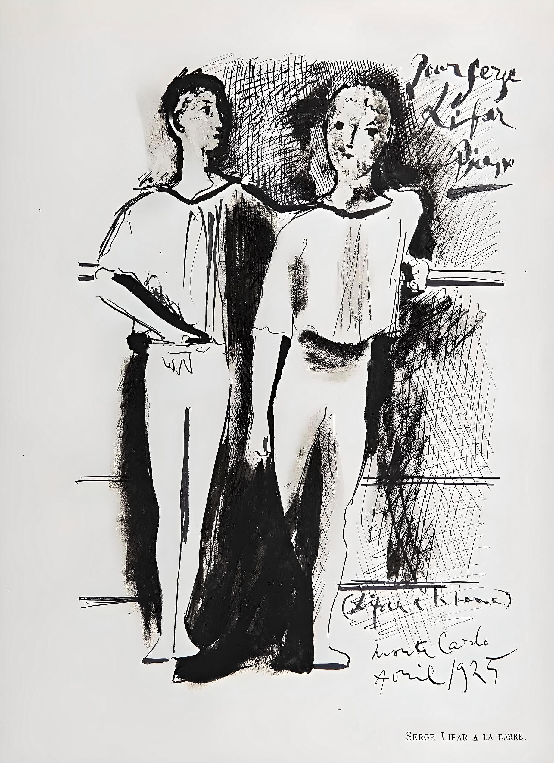 Lithograph on vélin Saint-Vincent-de-Blanzat des Papeteries Navarre paper. Unsigned and unnumbered, as issued. Good condition. Notes: From the album, Sources du vent 1915-1929, avec un portrait par Picasso, 1934. Published by Serge Lifar, Destin