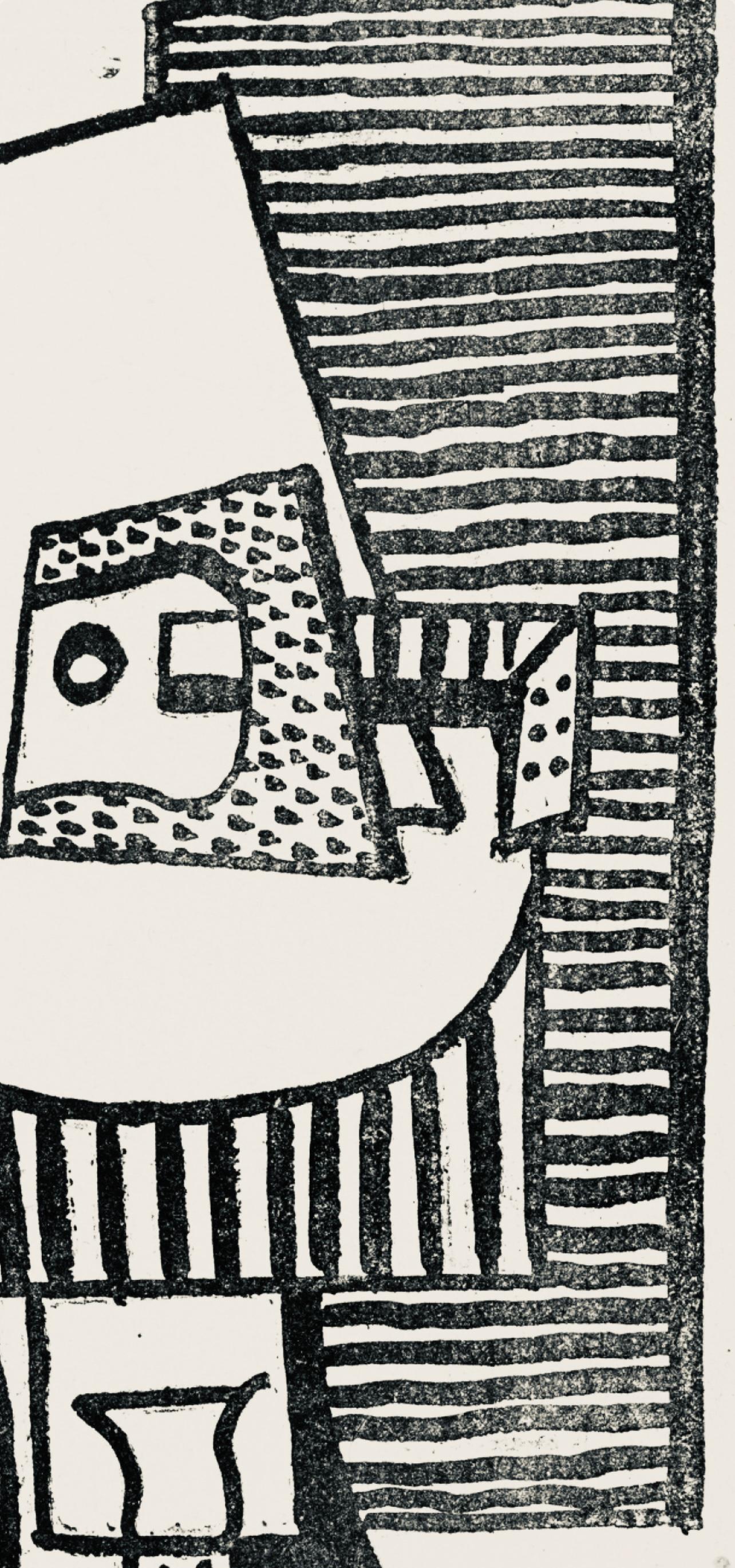 Picasso, Composition (Horodisch: N° D5; Orozco N° 17), Feu de Joie (after) - Beige Figurative Print by Pablo Picasso