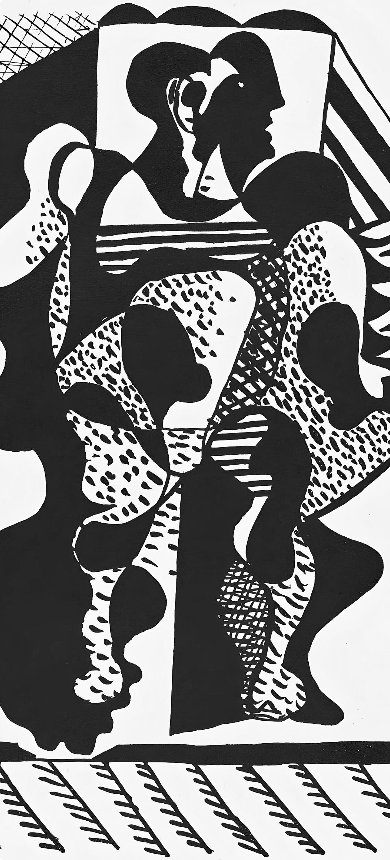 Picasso, Composition (J/Vollard 193; Monod 10485), Hélène chez Archimède (after) - Print by Pablo Picasso