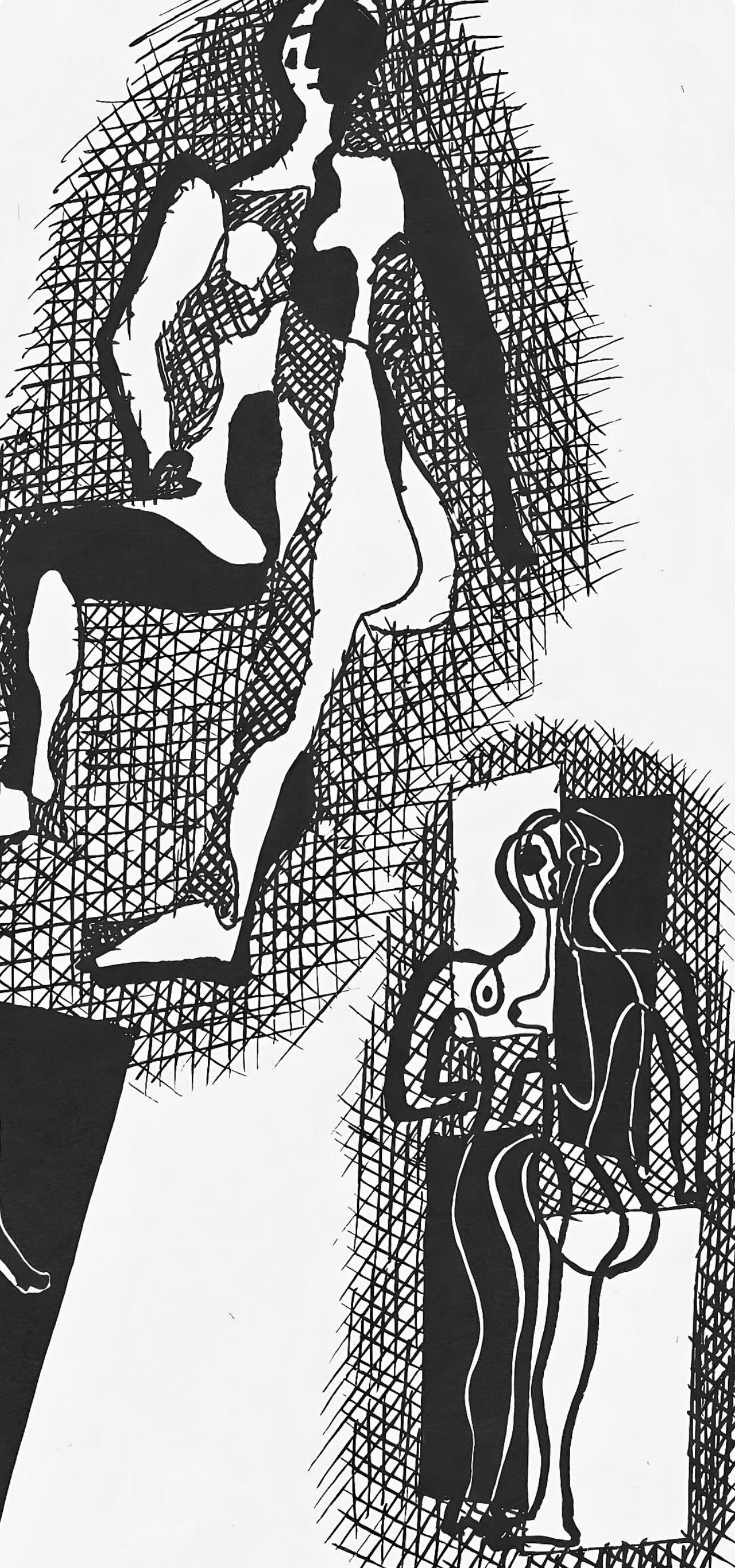 Picasso, Composition (J/Vollard 193; Monod 10485), Hélène chez Archimède (after) - Print by Pablo Picasso