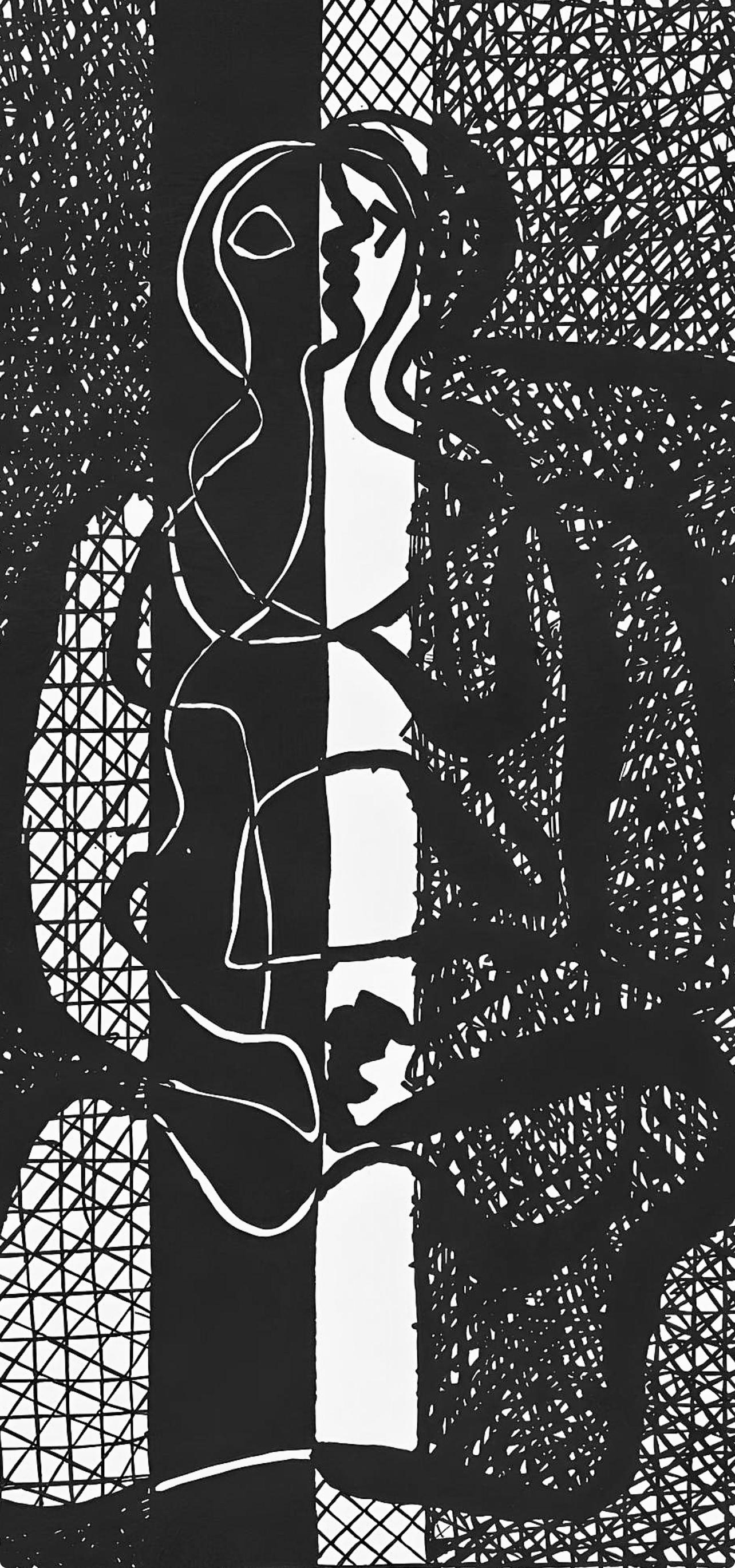 Picasso, Composition (J/Vollard 193 ; Monod 10485), Hélène chez Archimède (d'après) - Print de Pablo Picasso