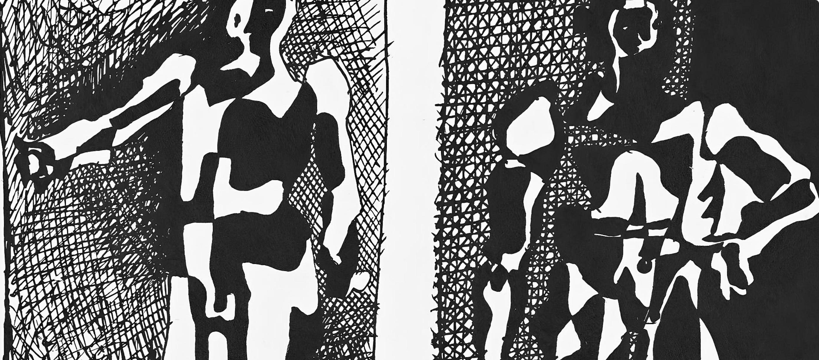 Picasso, Composition (J/Vollard 193; Monod 10485), Hélène chez Archimède (after) - Print by Pablo Picasso