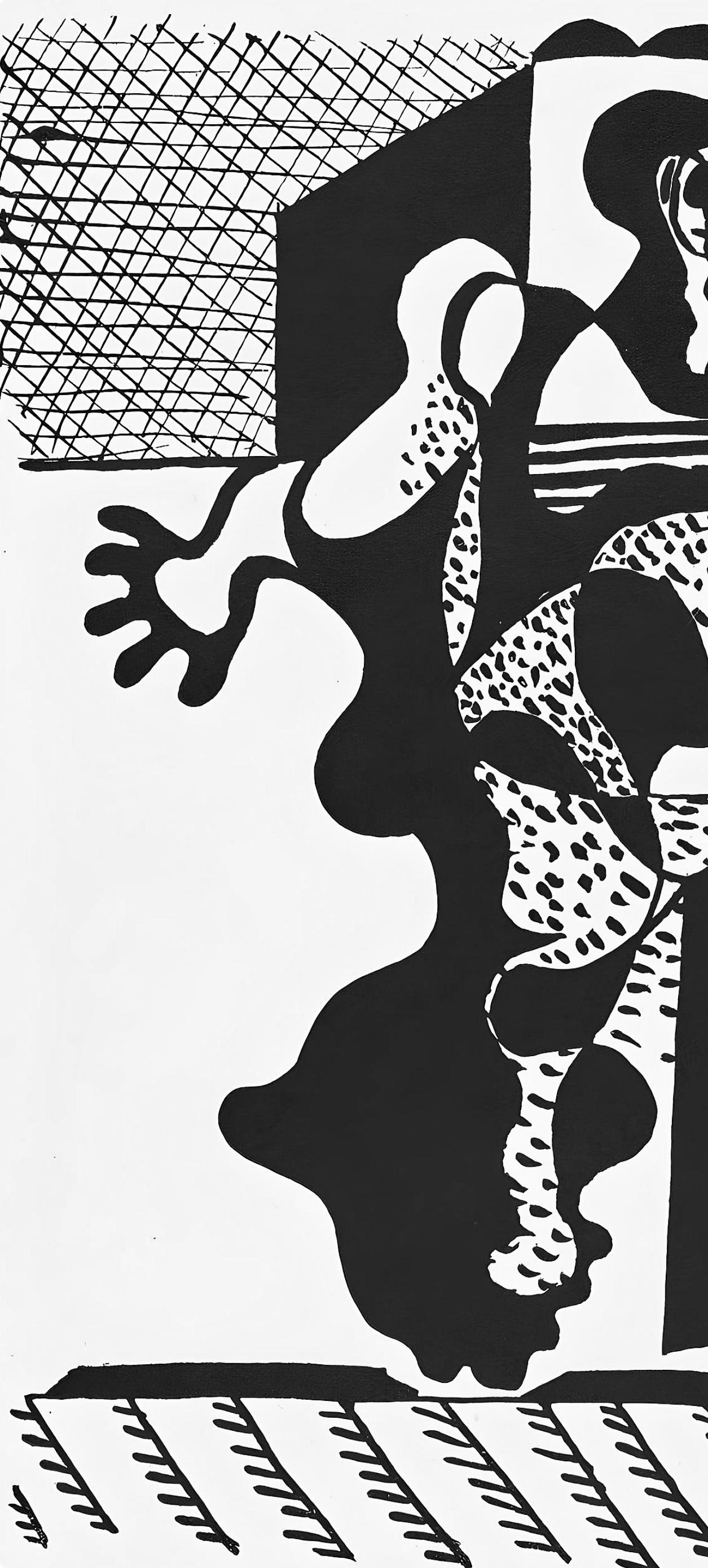 Picasso, Composition (J/Vollard 193; Monod 10485), Hélène chez Archimède (after) - Cubist Print by Pablo Picasso