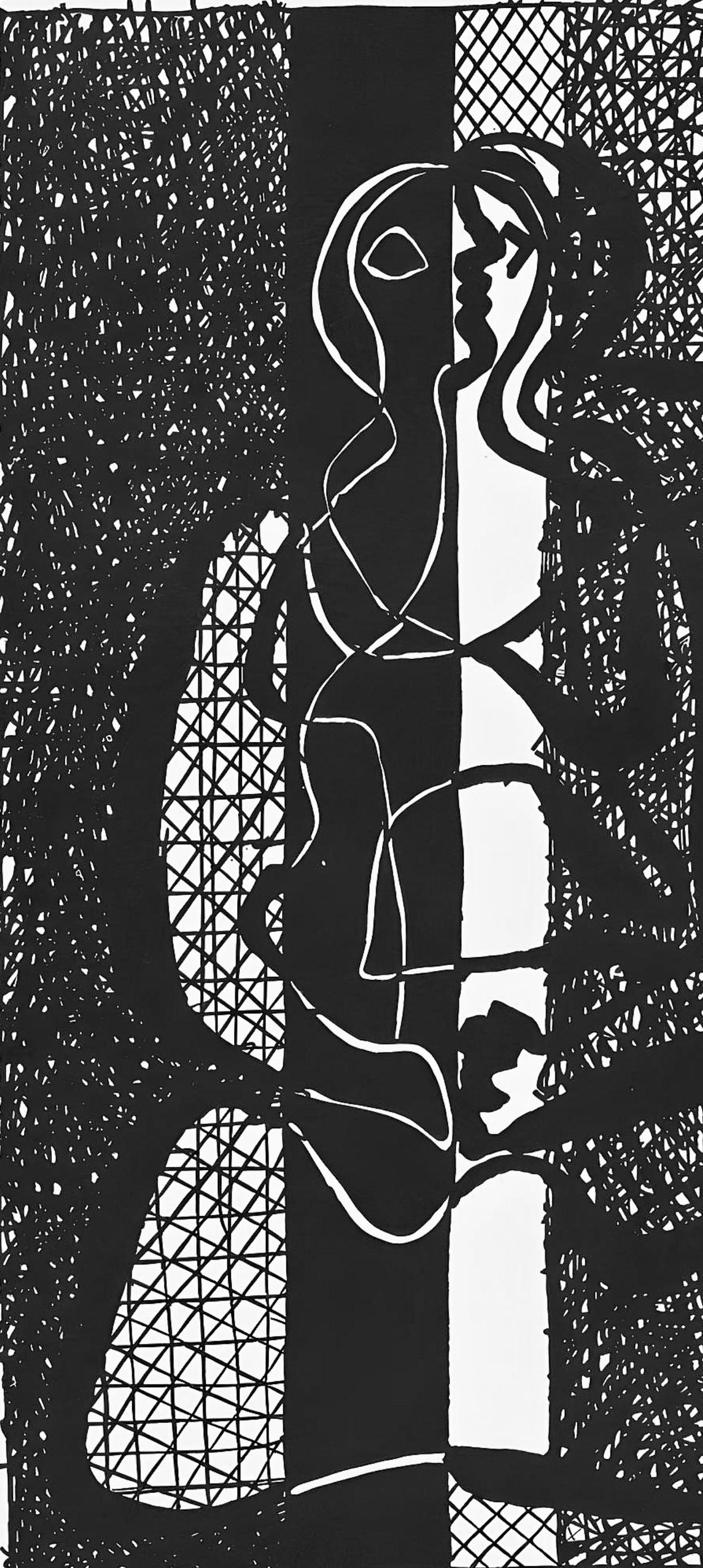 Picasso, Composition (J/Vollard 193 ; Monod 10485), Hélène chez Archimède (d'après) - Cubisme Print par Pablo Picasso