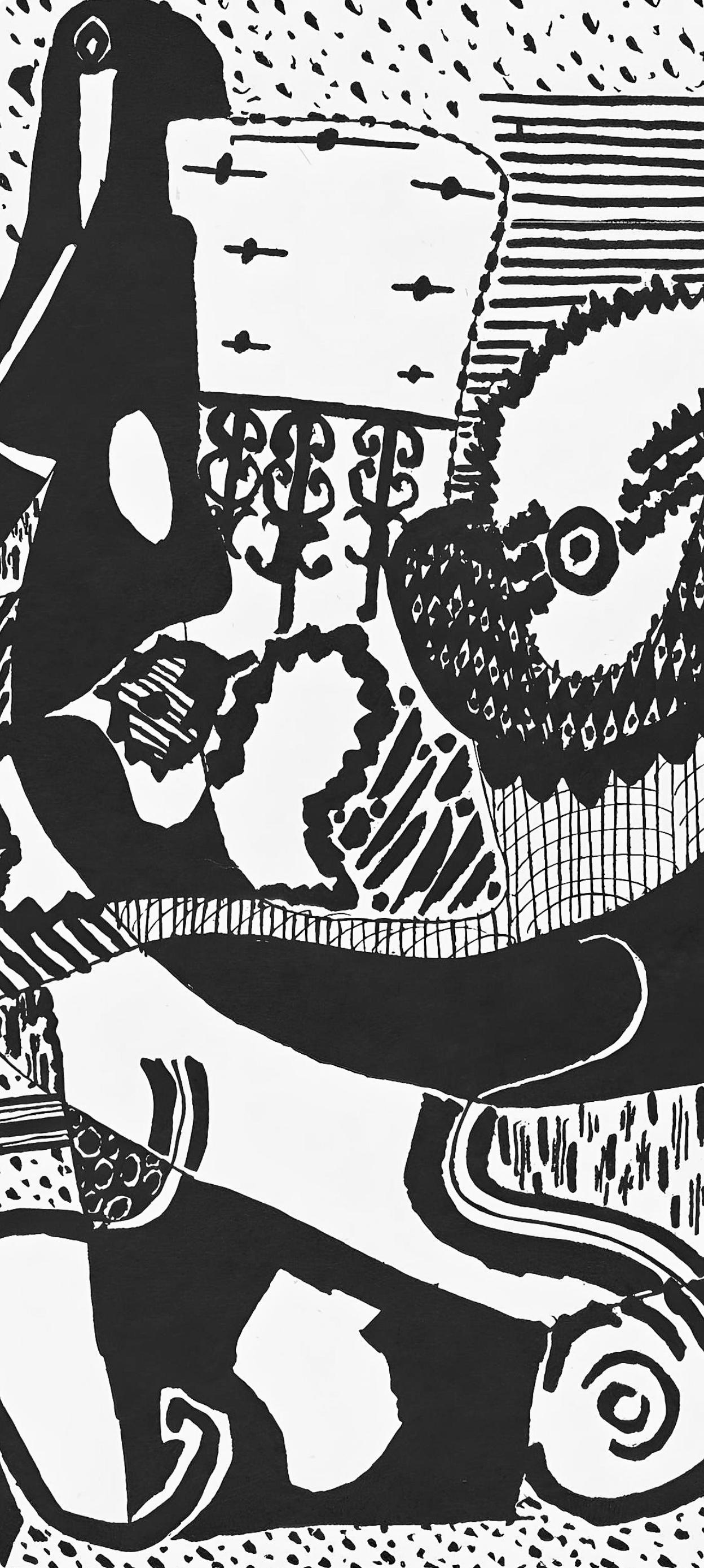 Picasso, Composition (J/Vollard 193; Monod 10485), Hélène chez Archimède (after) - Cubist Print by Pablo Picasso