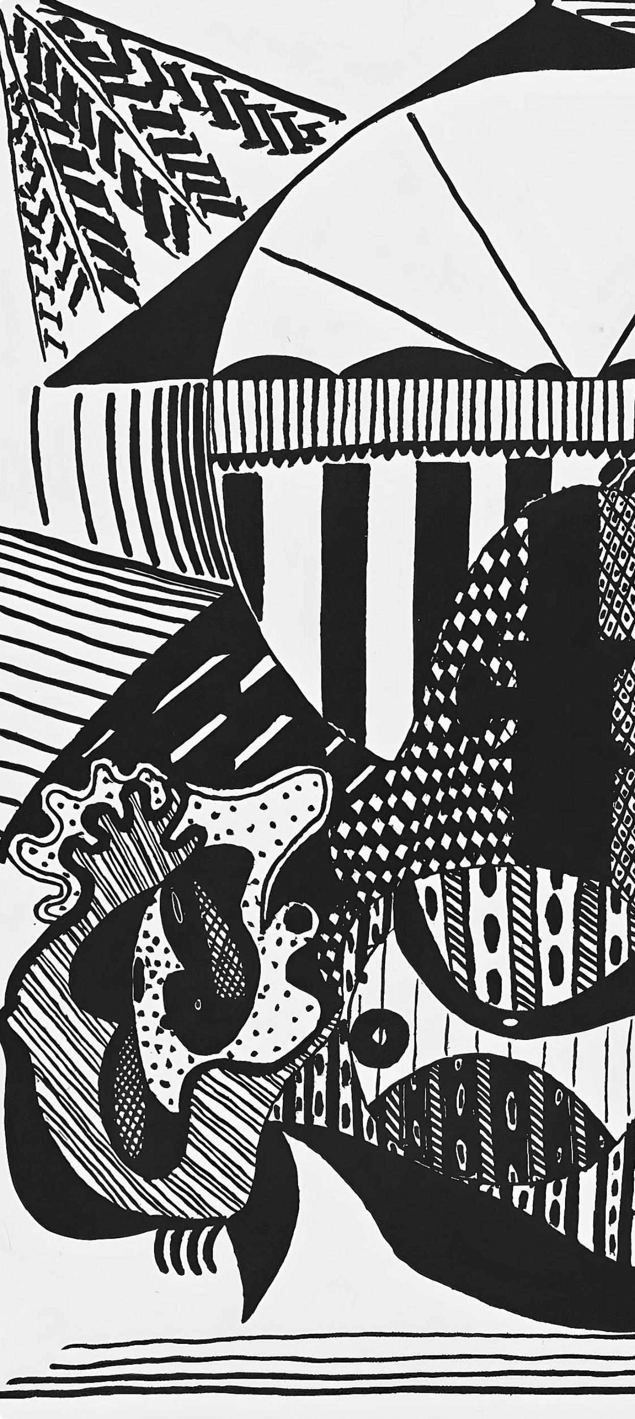 Picasso, Composition (J/Vollard 193; Monod 10485), Hélène chez Archimède (after) - Cubist Print by Pablo Picasso