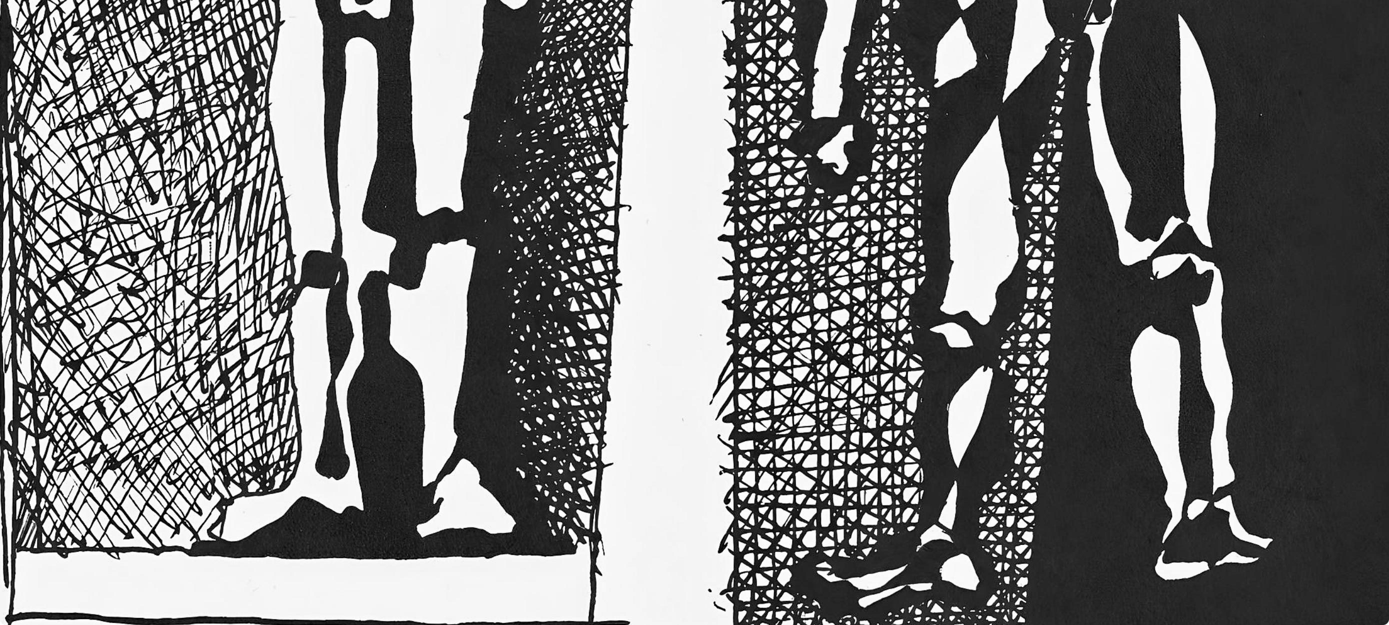 Picasso, Composition (J/Vollard 193; Monod 10485), Hélène chez Archimède (after) - Cubist Print by Pablo Picasso