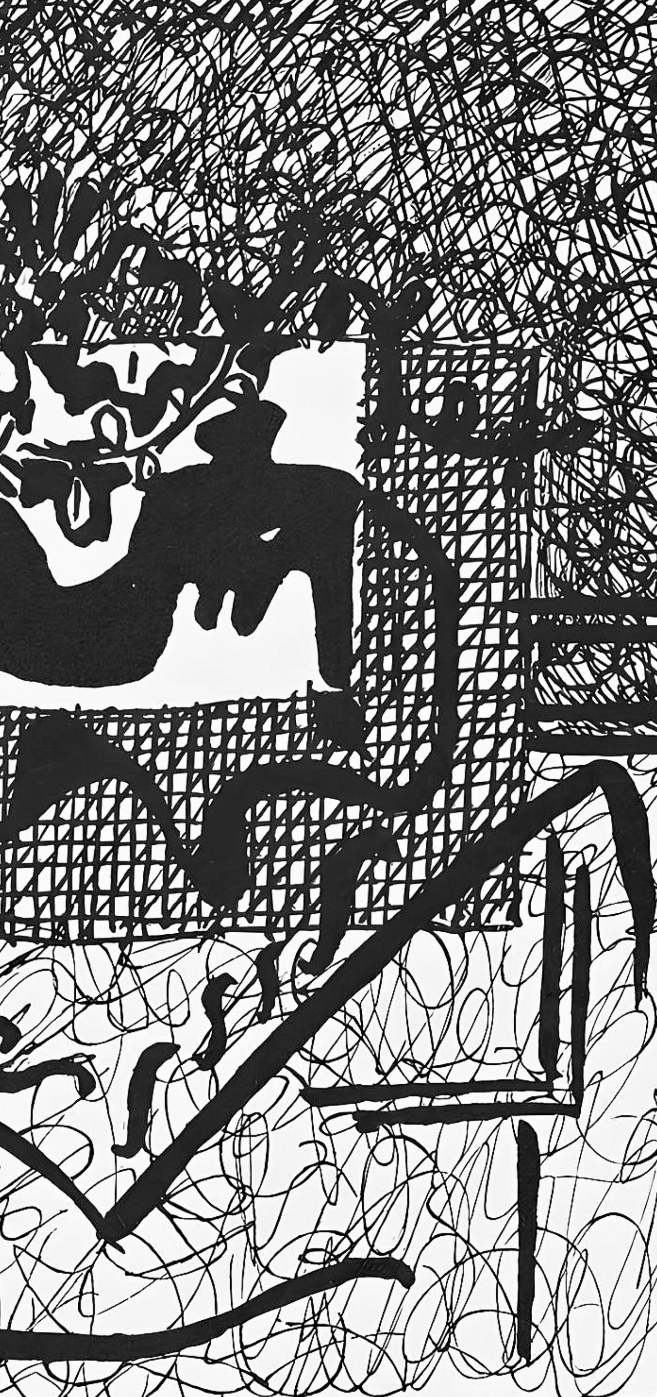 Picasso, Composition (J/Vollard 193; Monod 10485), Hélène chez Archimède (after) - Black Still-Life Print by Pablo Picasso