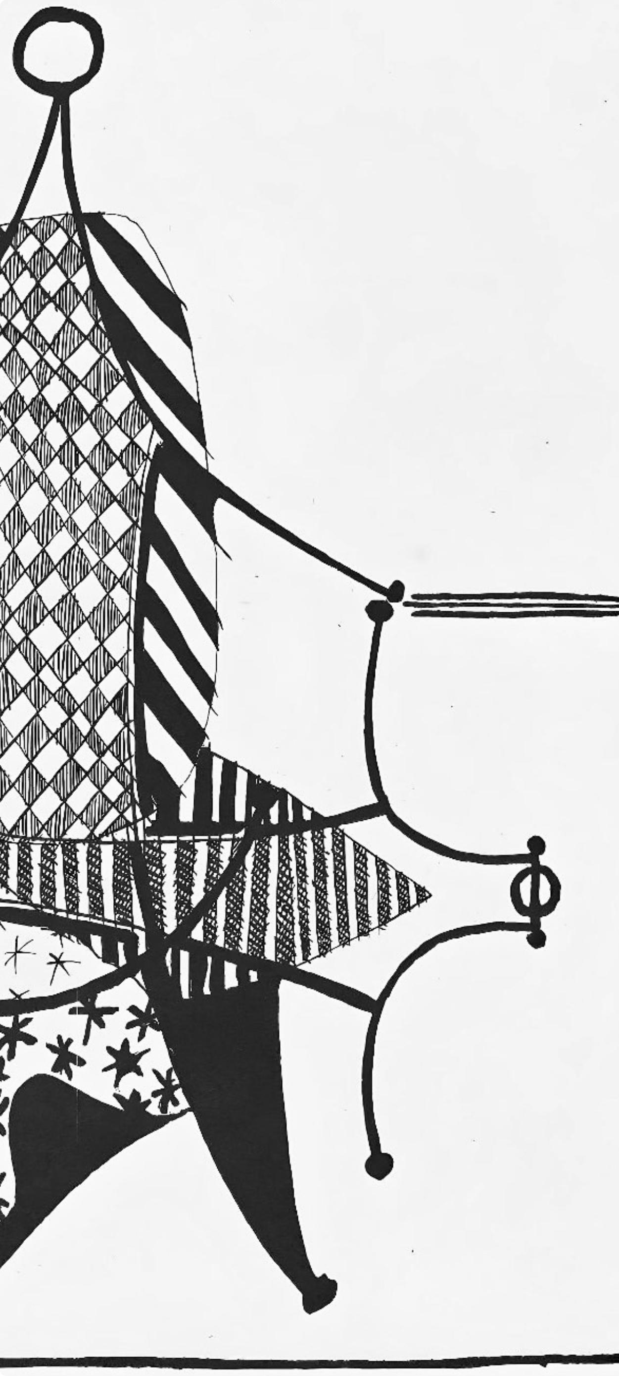 Picasso, Composición (J/Vollard 193; Monod 10485), Hélène chez Archimède (después de) - Still-Life Print Gris de Pablo Picasso