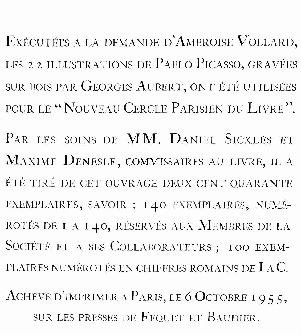 Picasso, Composición (J/Vollard 193; Monod 10485), Hélène chez Archimède (después de) en venta 2