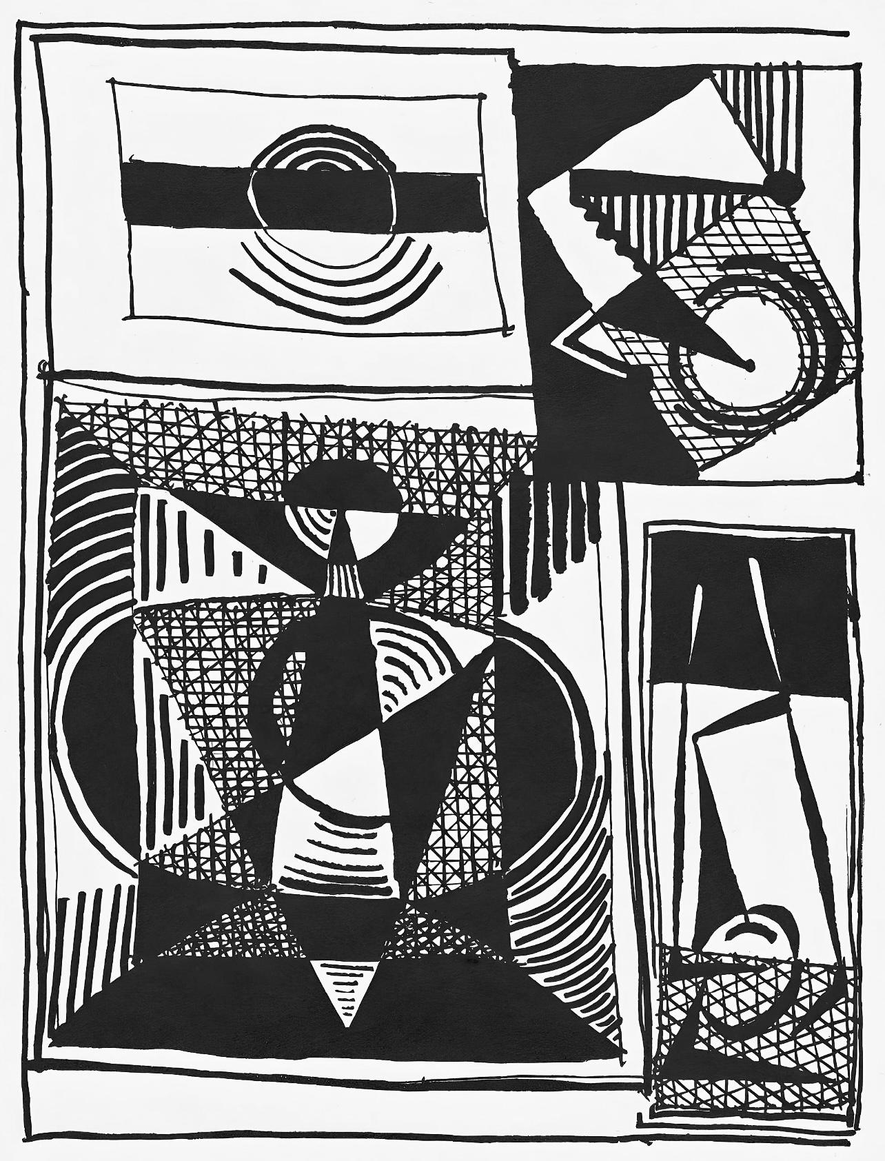 Picasso, Composición (J/Vollard 193; Monod 10485), Hélène chez Archimède (después de)