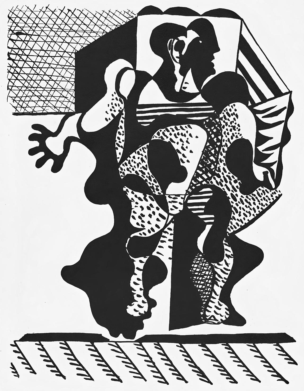 Picasso, Composition (J/Vollard 193; Monod 10485), Hélène chez Archimède (after)