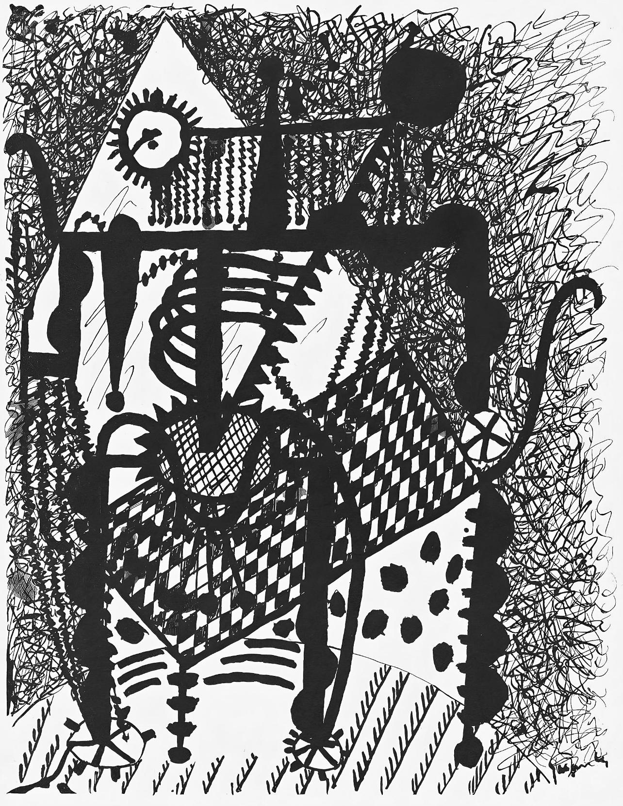 Abstract Print de Pablo Picasso - Picasso, Composición (J/Vollard 193; Monod 10485), Hélène chez Archimède (después de)