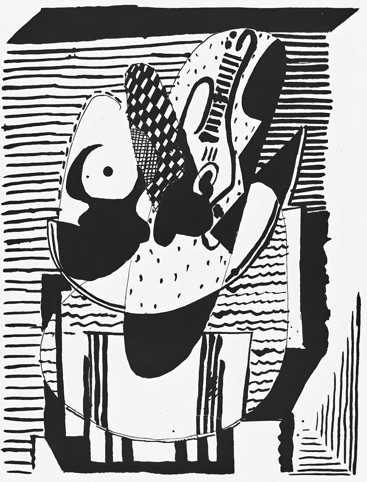 Picasso, Composición (J/Vollard 193; Monod 10485), Hélène chez Archimède (después de)