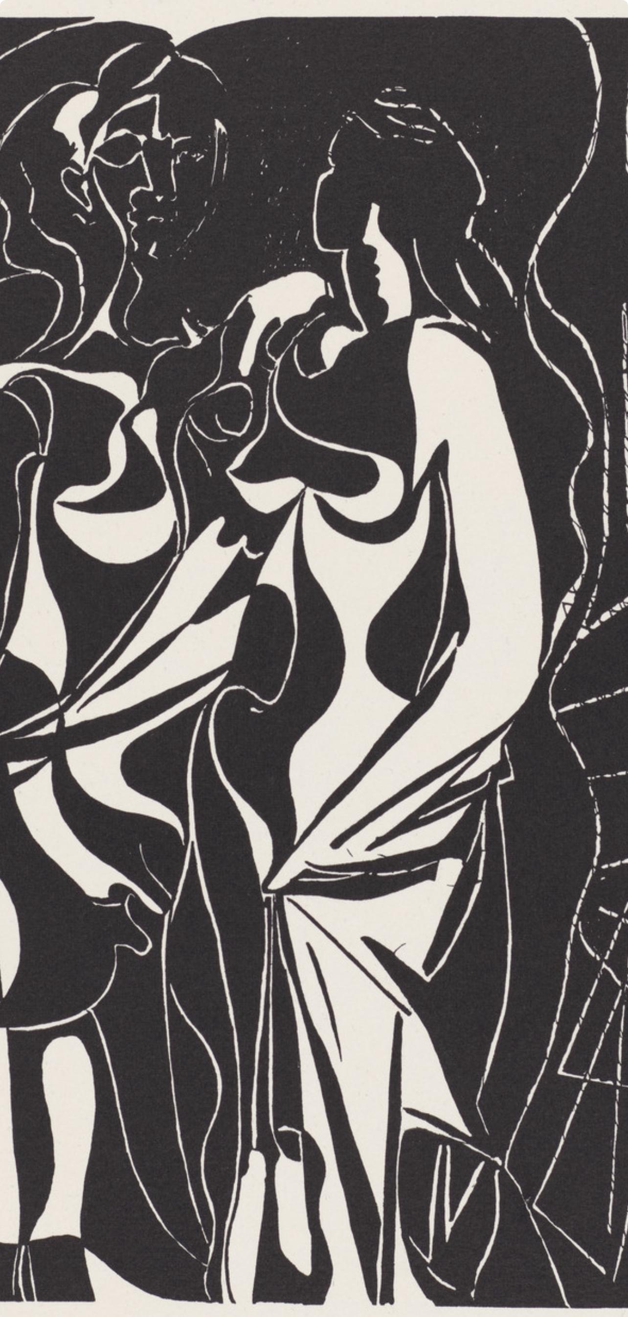 Picasso, Composition (Johnson, Vollard 193), Hélène chez Archimède (d'après) - Moderne Print par Pablo Picasso