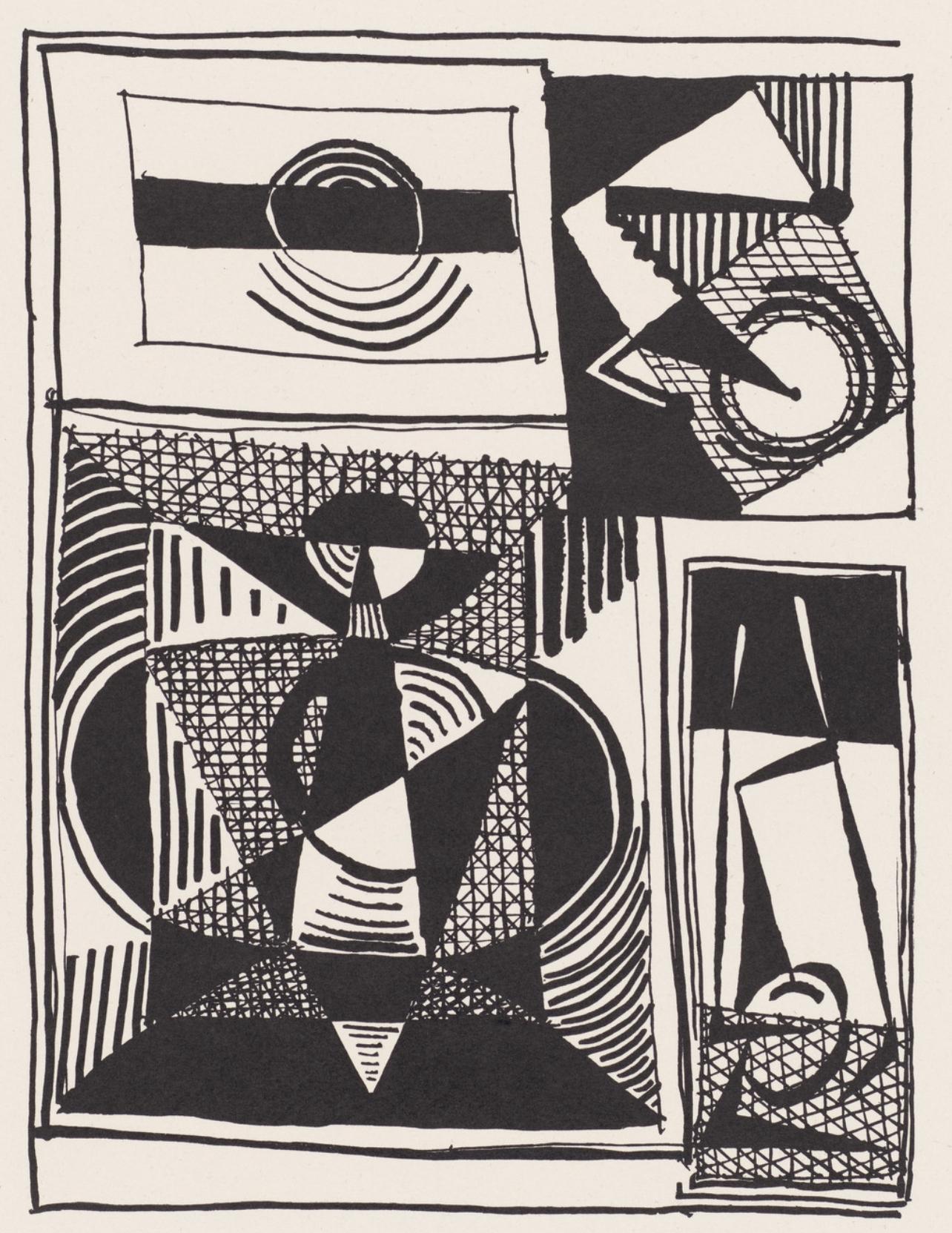 Picasso, Composition (Johnson, Vollard 193), Hélène chez Archimède (d'après)