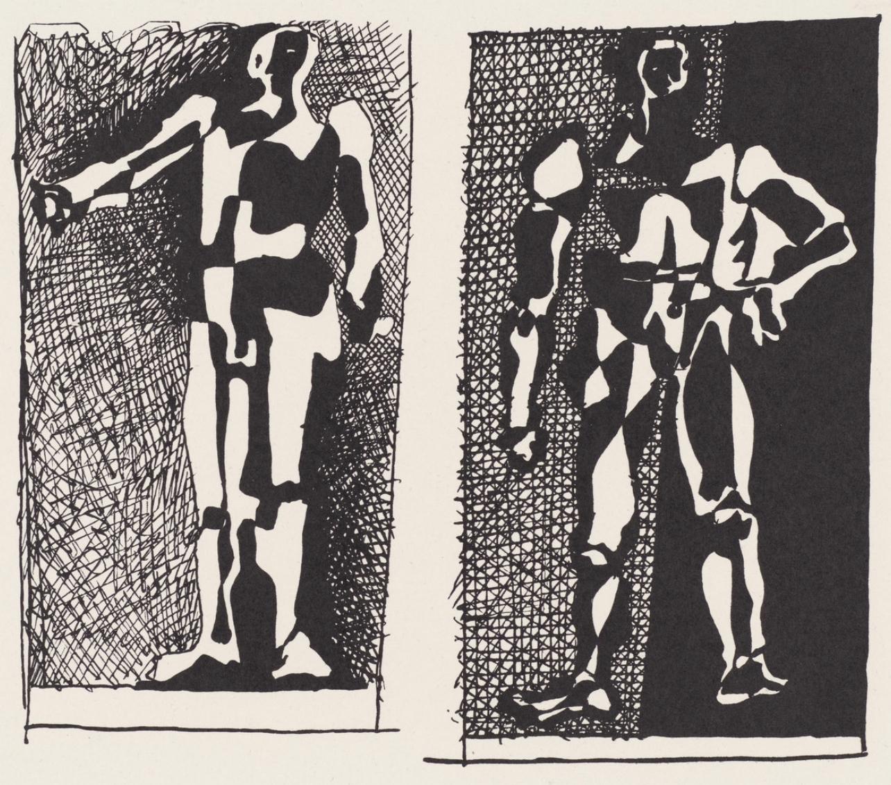 Pablo Picasso Landscape Print - Picasso, Composition (Johnson, Vollard 193), Hélène chez Archimède (after)