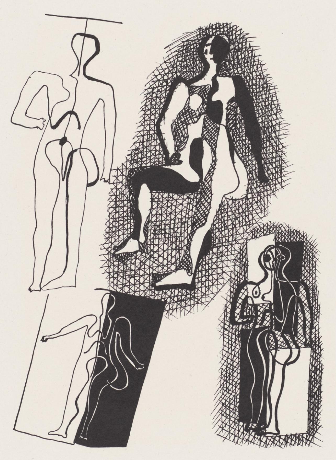 Pablo Picasso Figurative Print - Picasso, Composition (Johnson, Vollard 193), Hélène chez Archimède (after)