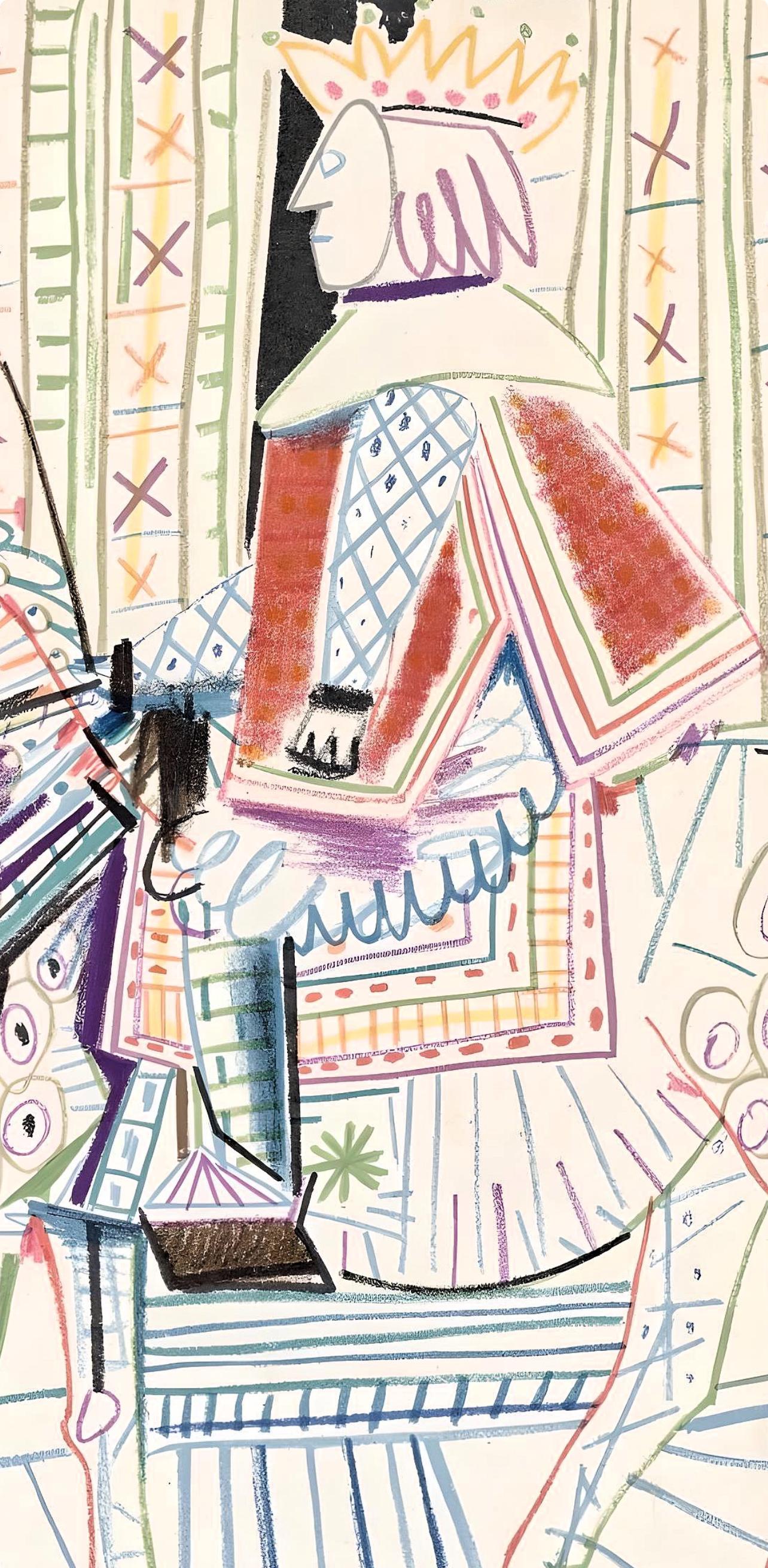 Lithograph on vélin du Marais paper.  Inscription: Unsigned and unnumbered, as issued. Good condition; unframed. Notes: From the volume, Verve: Revue Artistique et Littéraire, N° 29-30, 1954. Published by Éditions de la revue Verve, Paris, under the