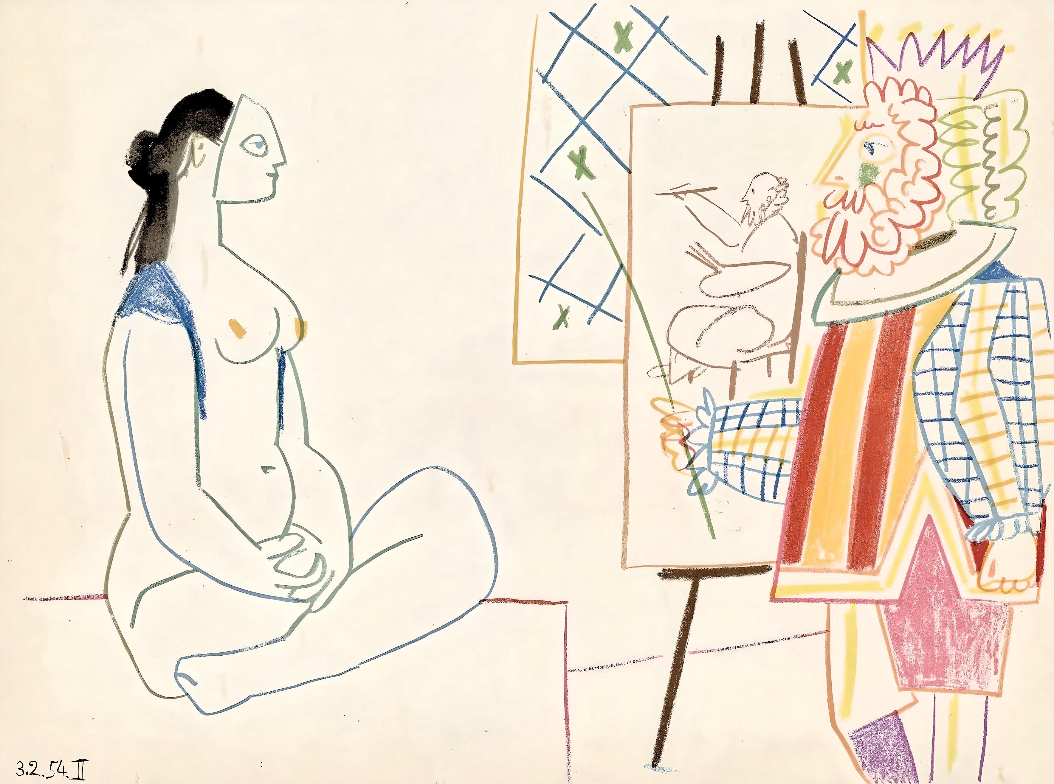Picasso, Composition, La Comédie Humaine (d'après)