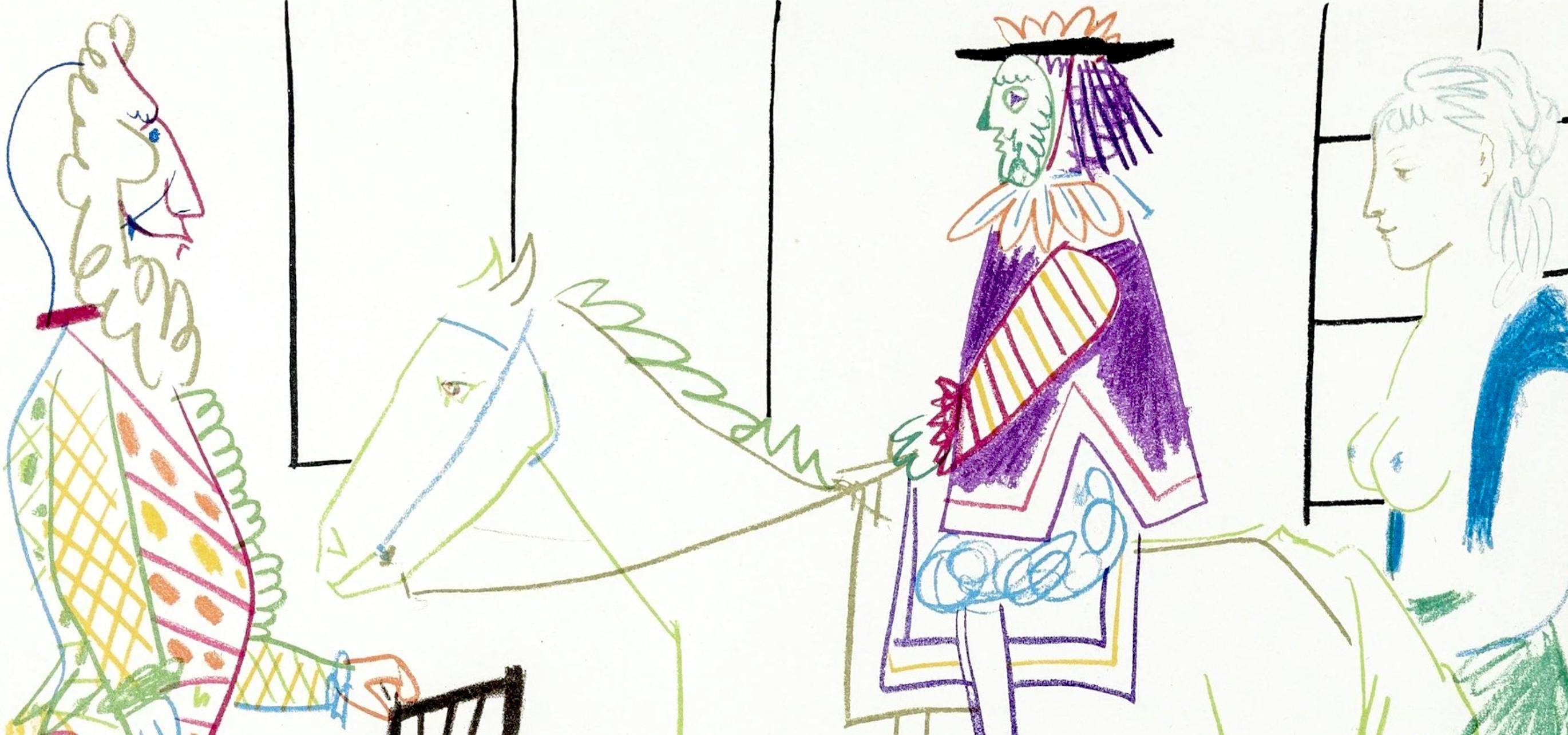 Picasso, Composition, La Comédie Humaine, Verve: Revue Artistique (after) - Print by Pablo Picasso