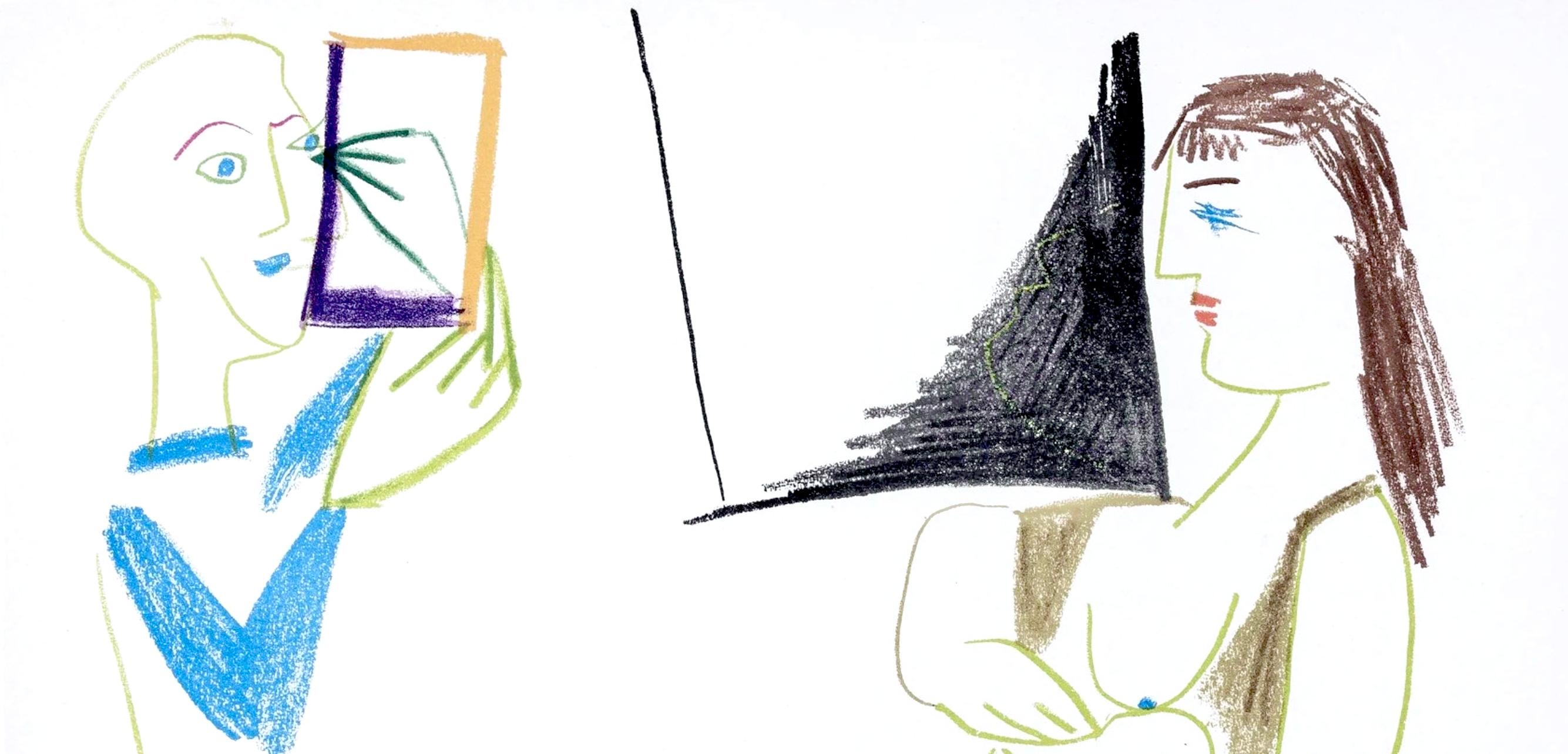 Picasso, Composition, La Comédie Humaine, Verve: Revue Artistique (after) - Print by Pablo Picasso