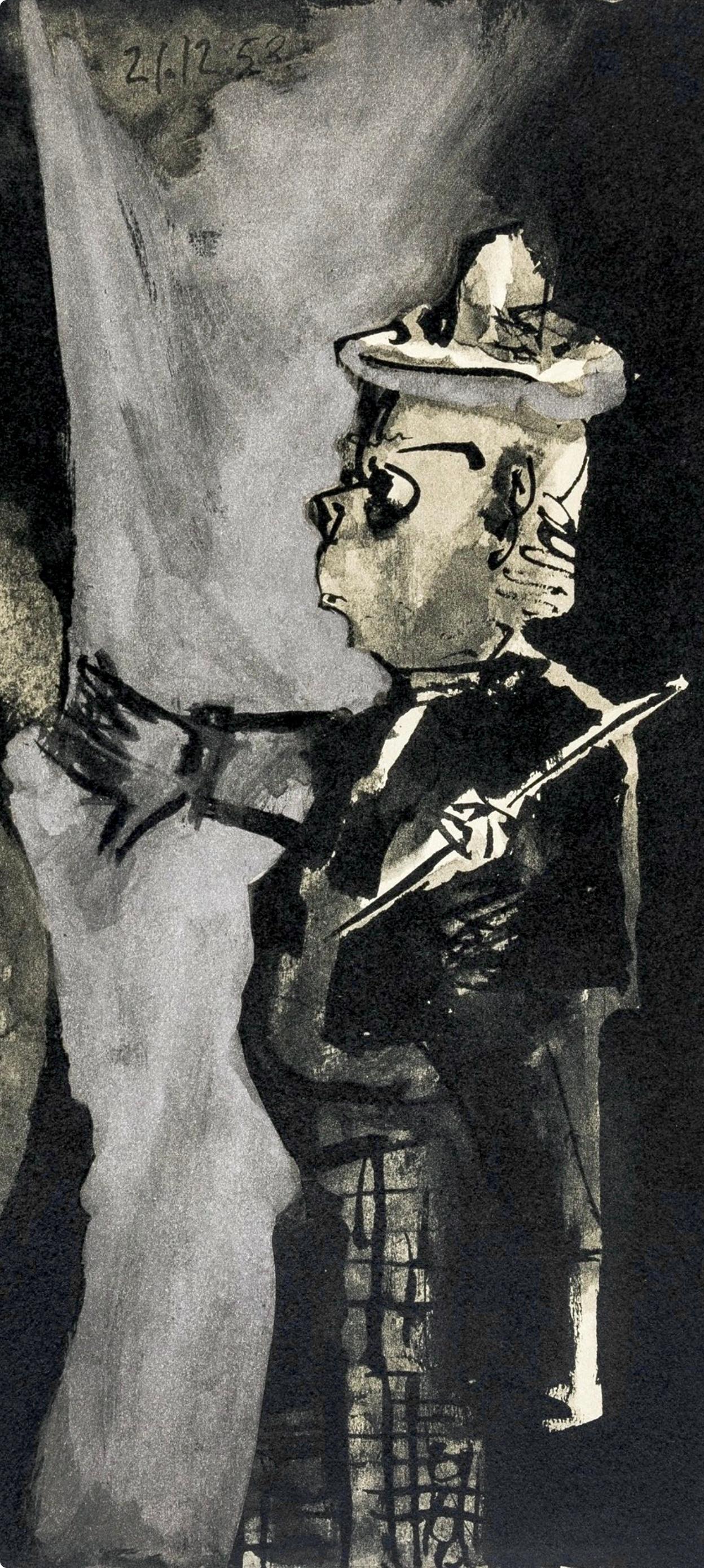 Picasso, Komposition, La Comédie Humaine, Verve: Revue Artistique (nach) (Kubismus), Print, von Pablo Picasso