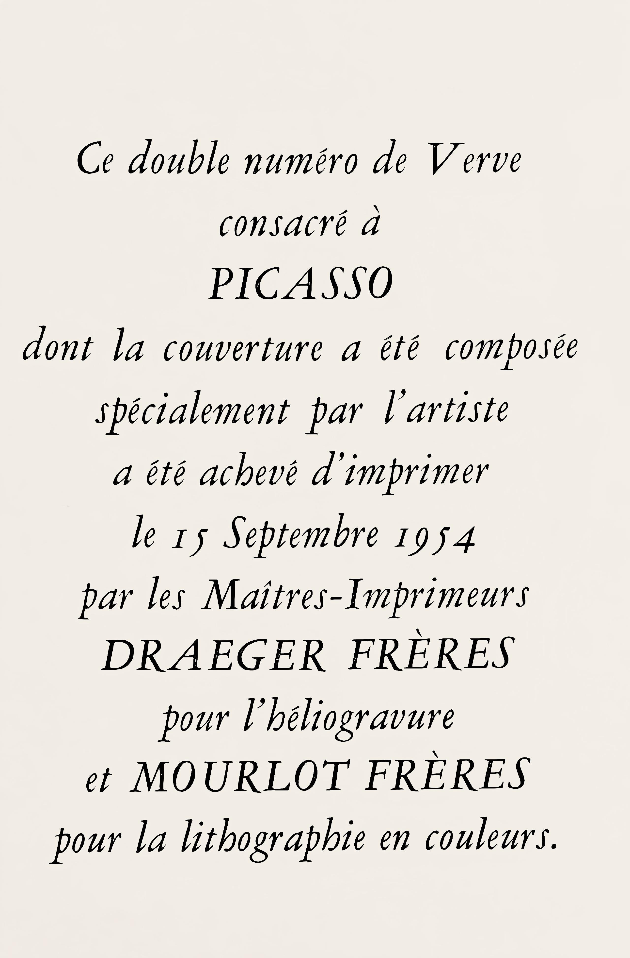 Picasso, Komposition, La Comédie Humaine, Verve: Revue Artistique (nach) im Angebot 2