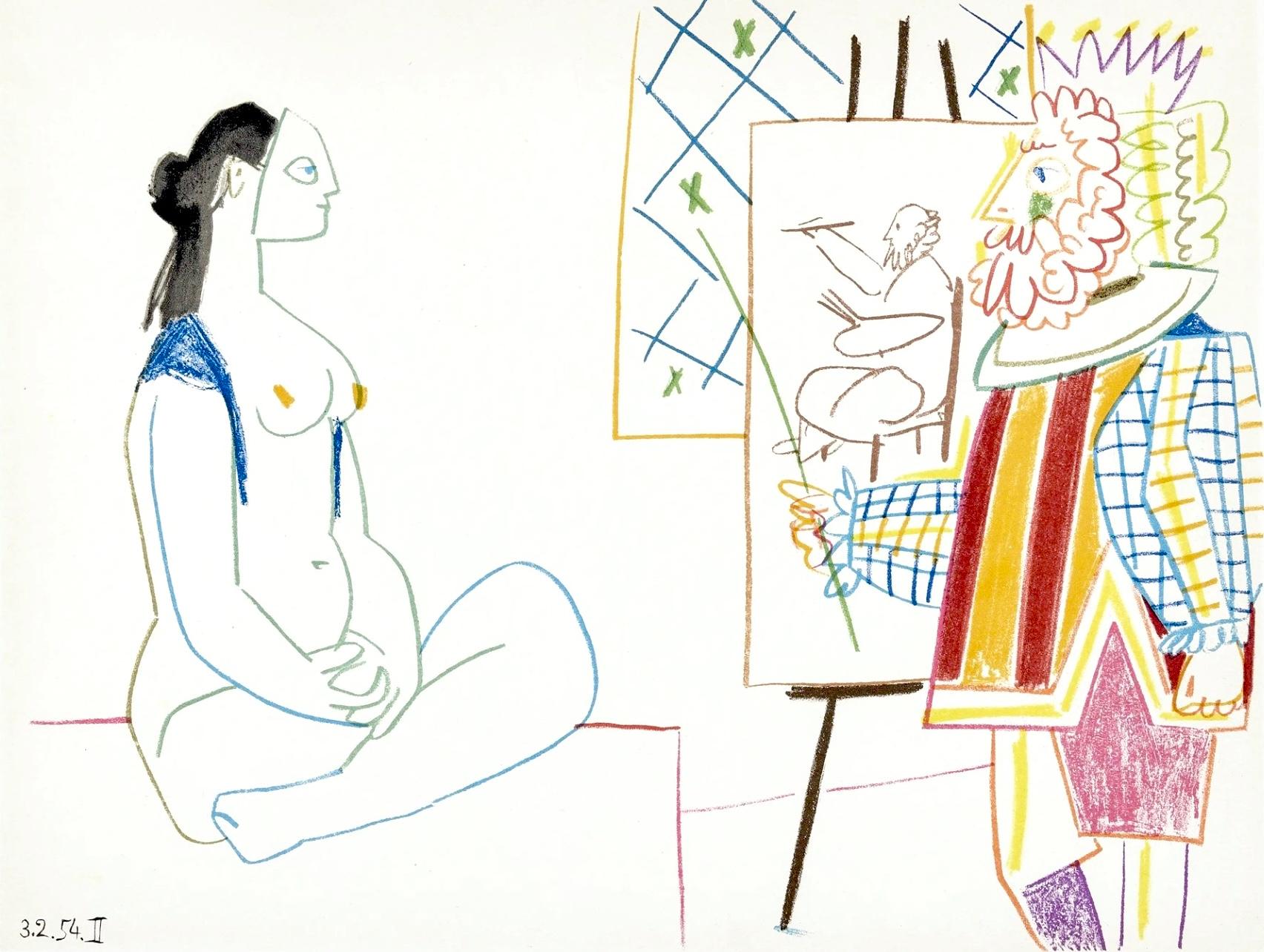 Picasso, Komposition, La Comédie Humaine, Verve: Revue Artistique (nach)
